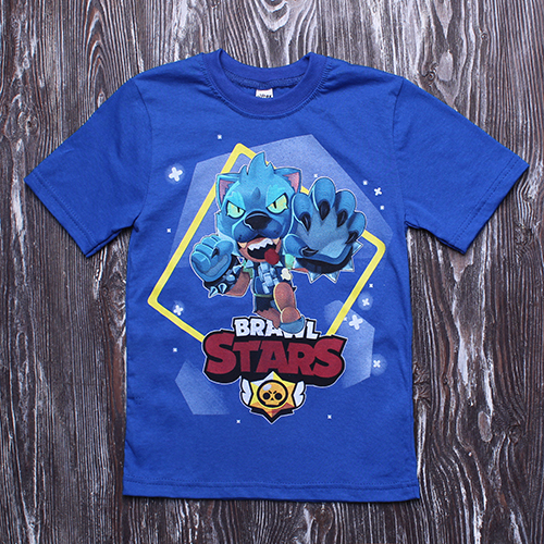 

Футболка Дрёма "Бравл Лев" 128-134 см синий (2218)