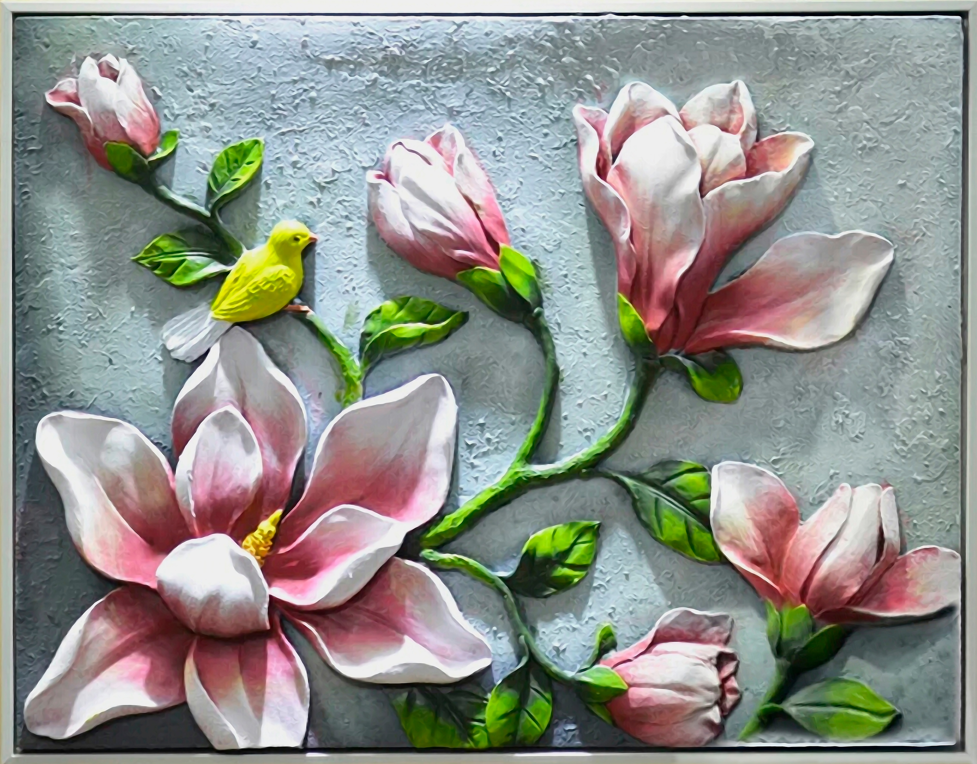 

Фотообои Цветы 'Магнолия' (4403) , Штукатурка