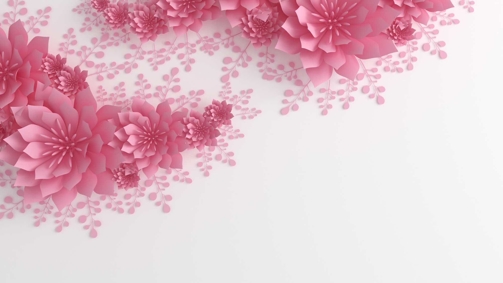 

Фотообои 3D 'Розовые цветы' (3441) , Гладь