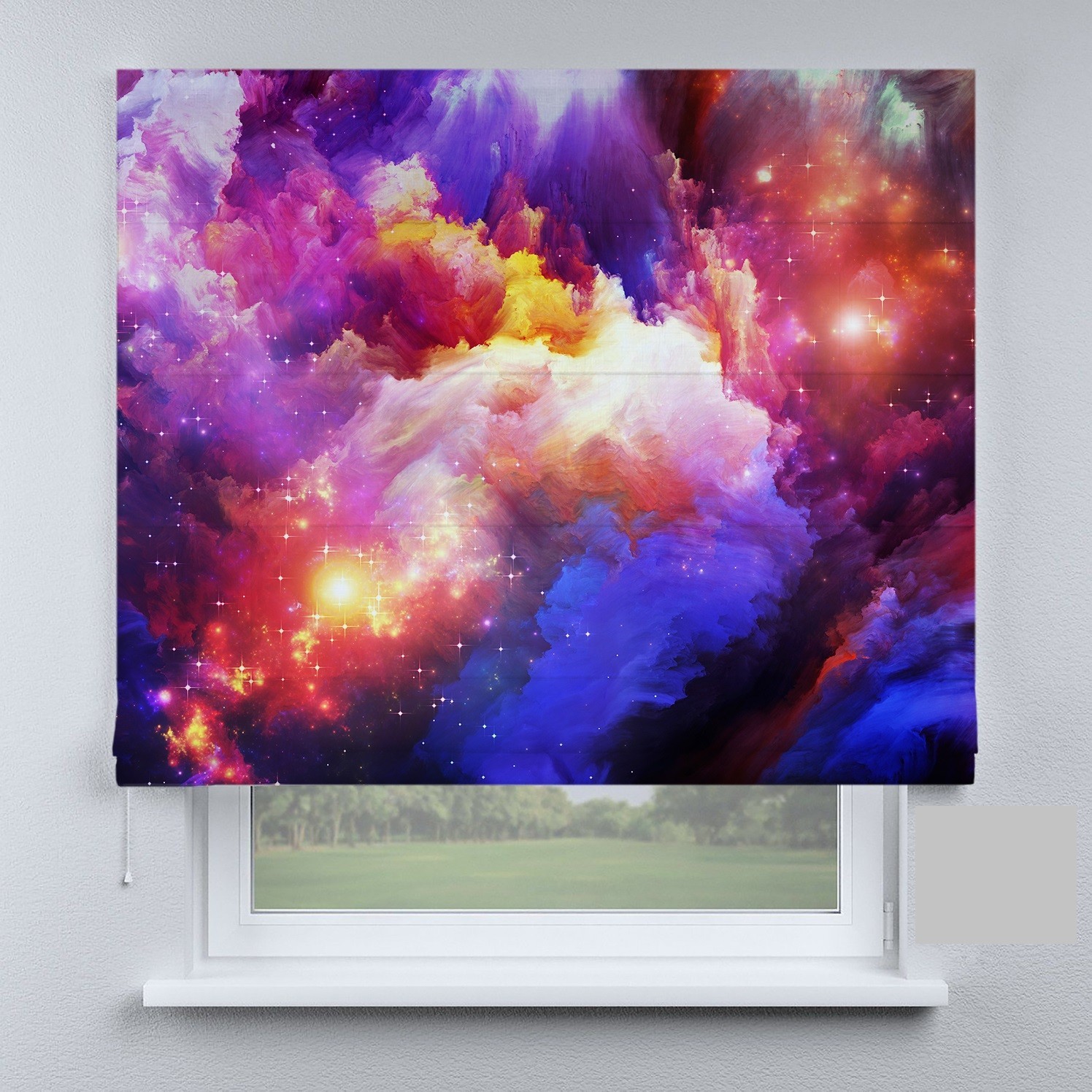 

Римские шторы DECOLIV разноцветные краски 180*170 см