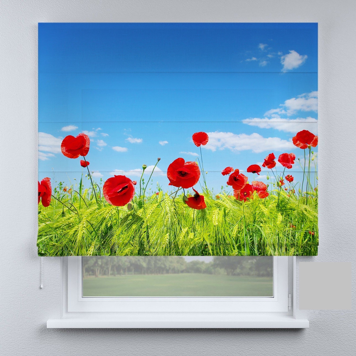

Римские шторы DECOLIV маки 300*170 см