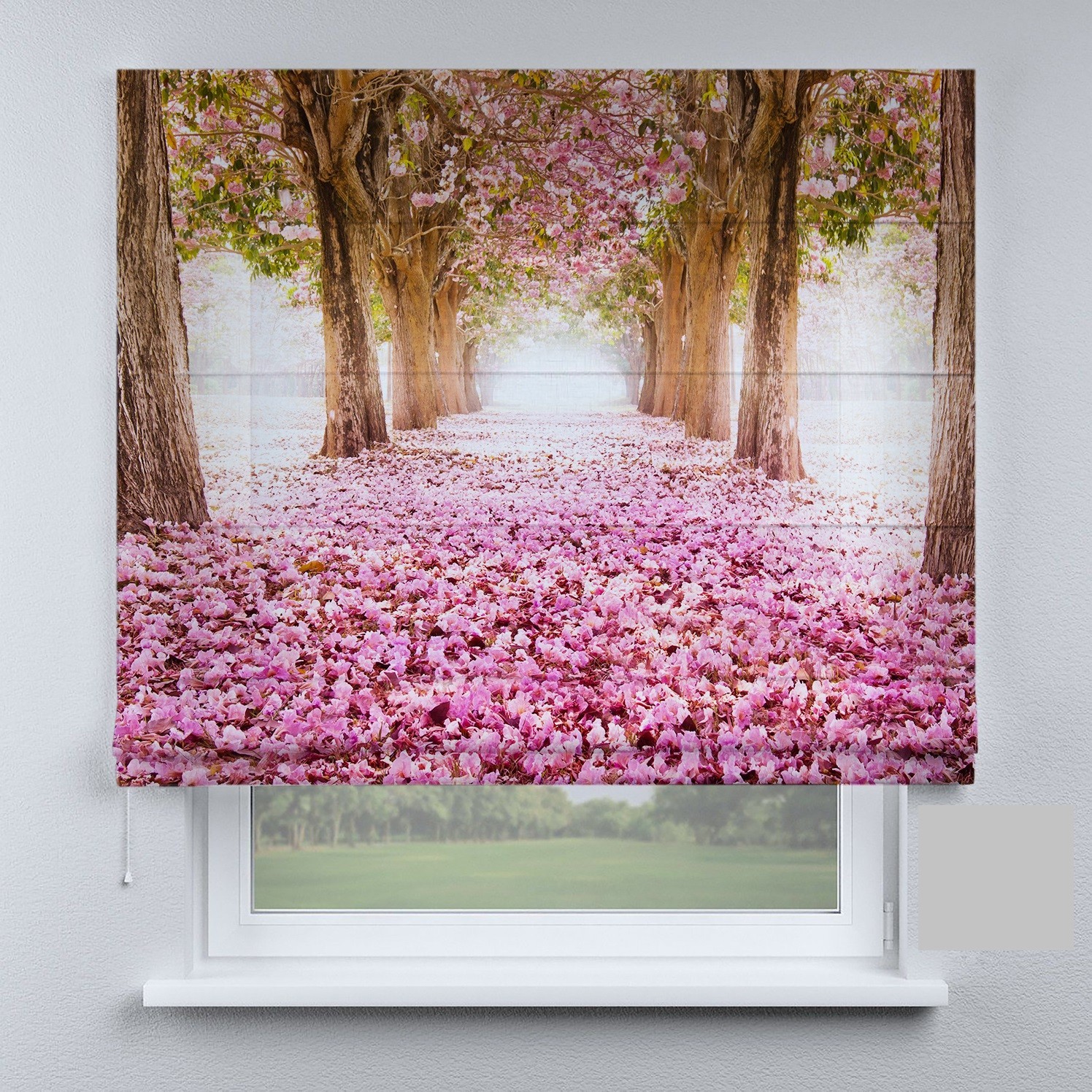 

Римские шторы DECOLIV алея с цветами 90*170 см