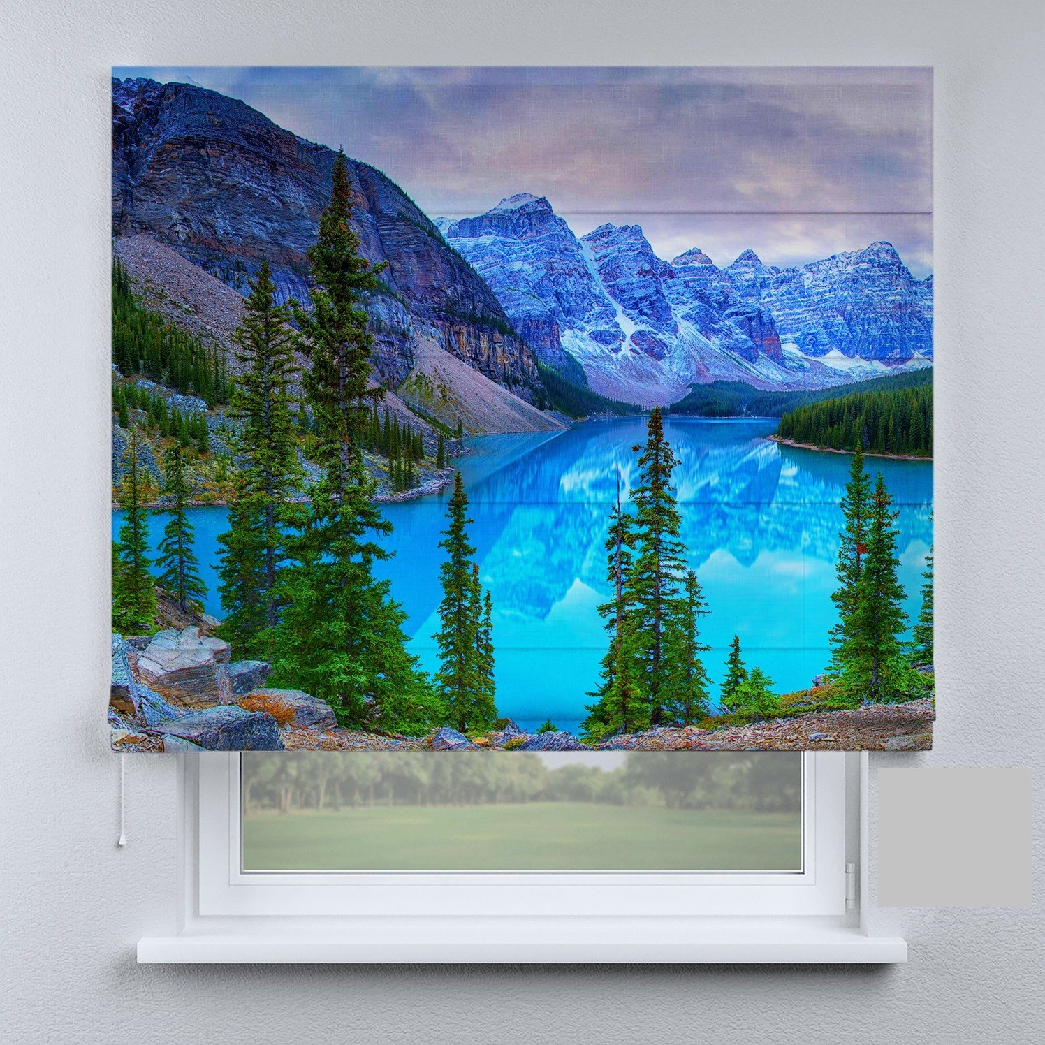 

Римские шторы DECOLIV озеро голубое 50*170 см