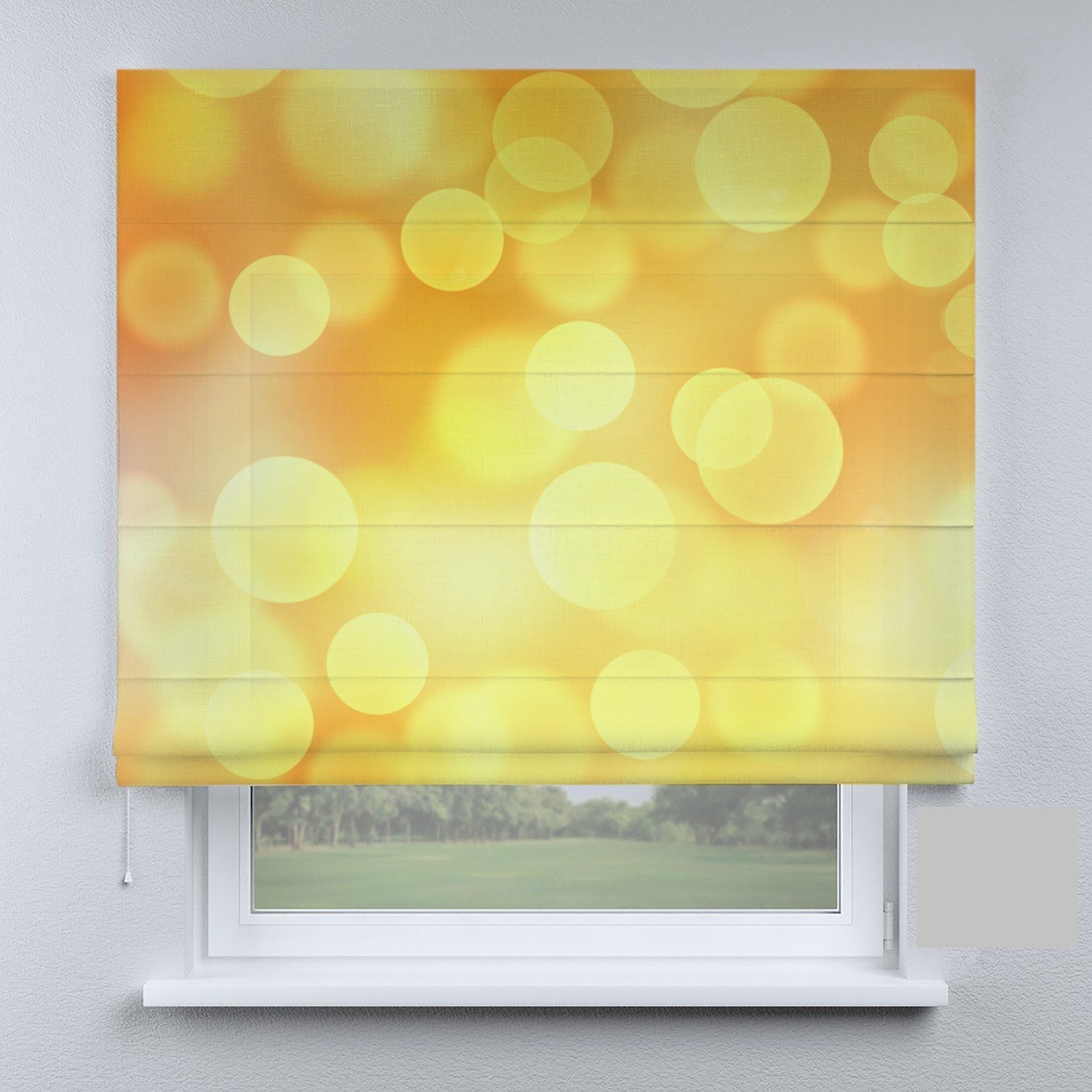 

Римские шторы DECOLIV желтые круги 270*170 см