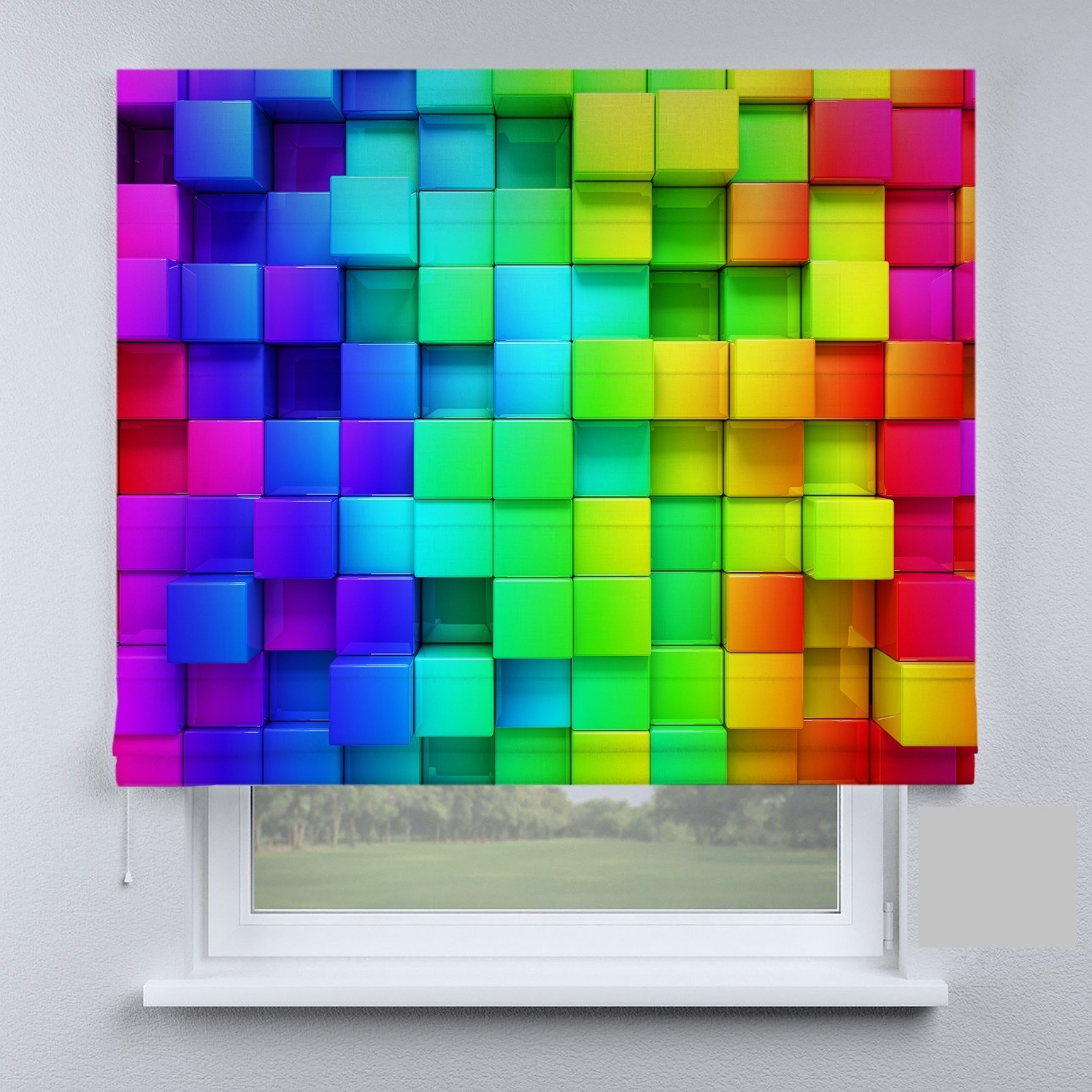 

Римские шторы DECOLIV кубики 200*170 см