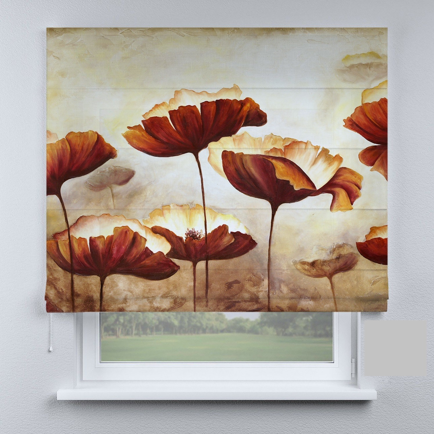 

Римские шторы DECOLIV цветок этно 60*170 см