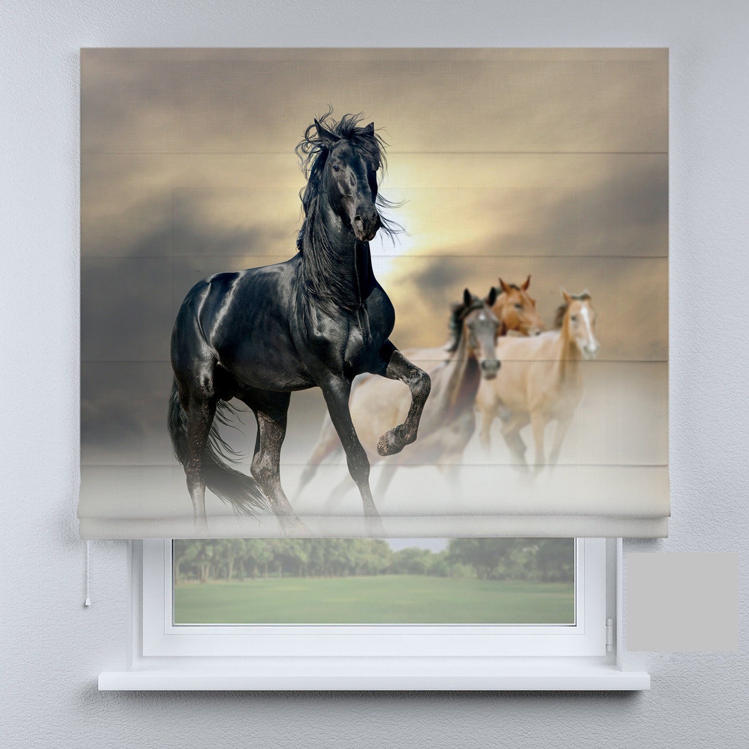 

Римские шторы DECOLIV лошади 50*170 см
