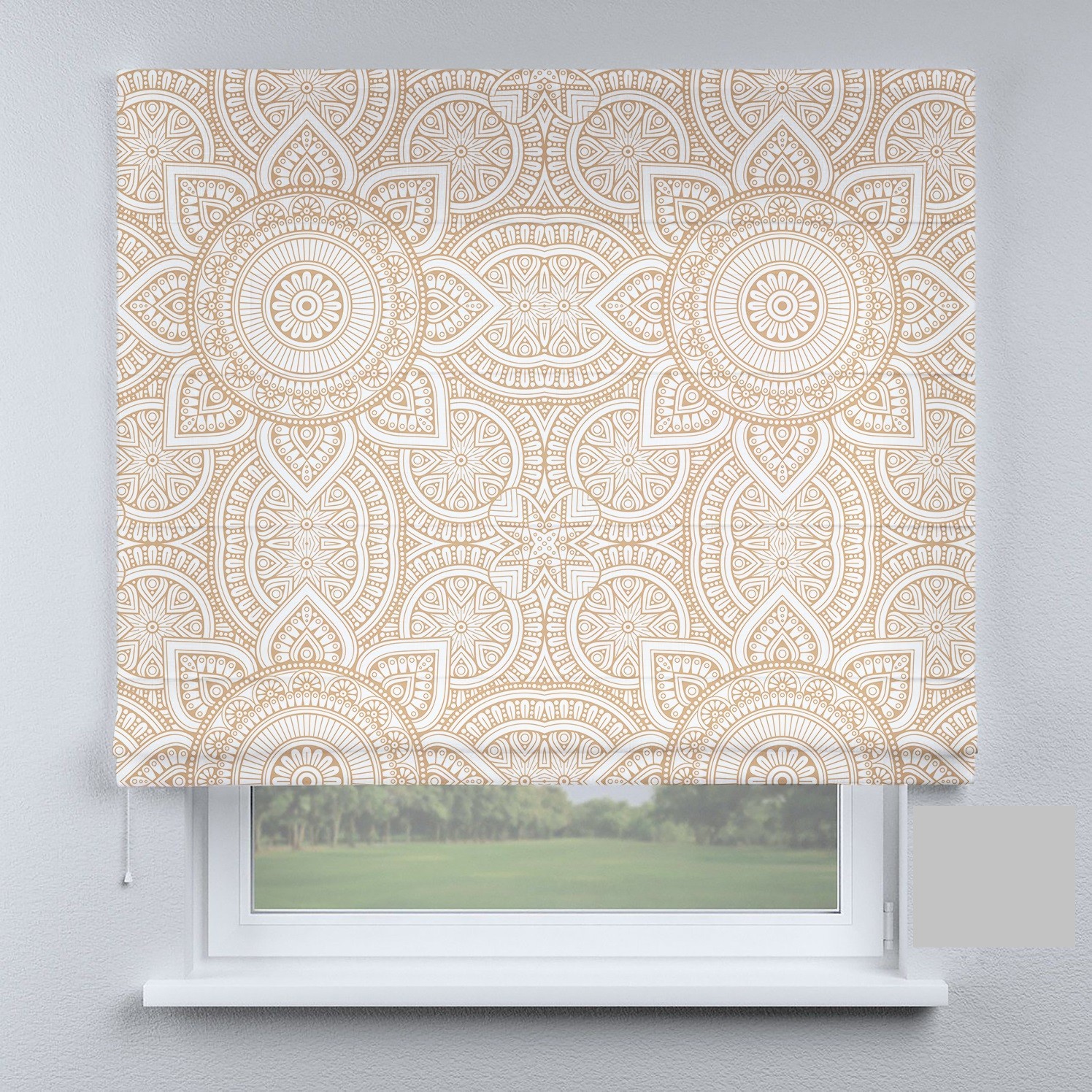 

Римские шторы DECOLIV французский кантри с коричневым цветком 270*170 см