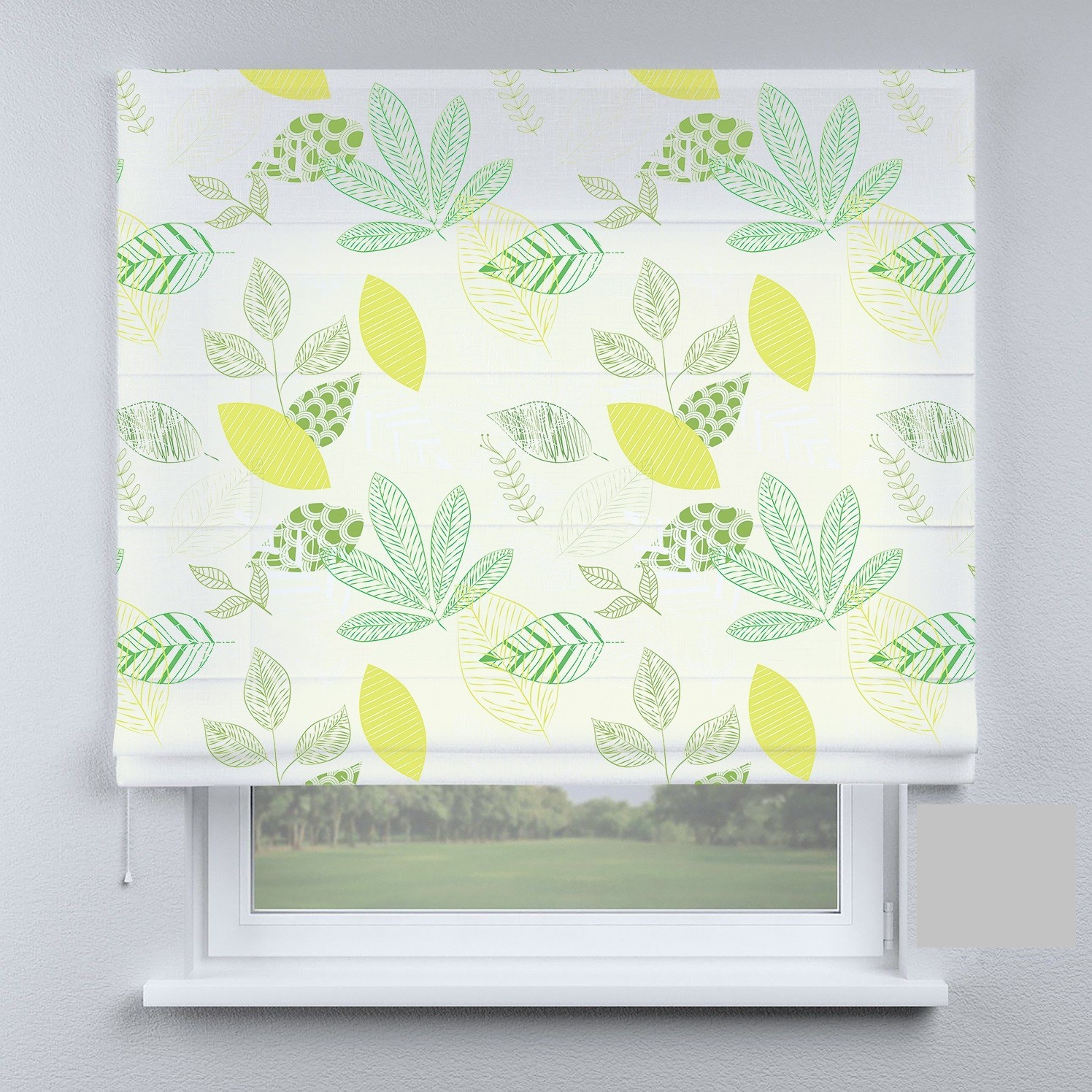 

Римские шторы DECOLIV листья разноцветные маленькие 190*170 см