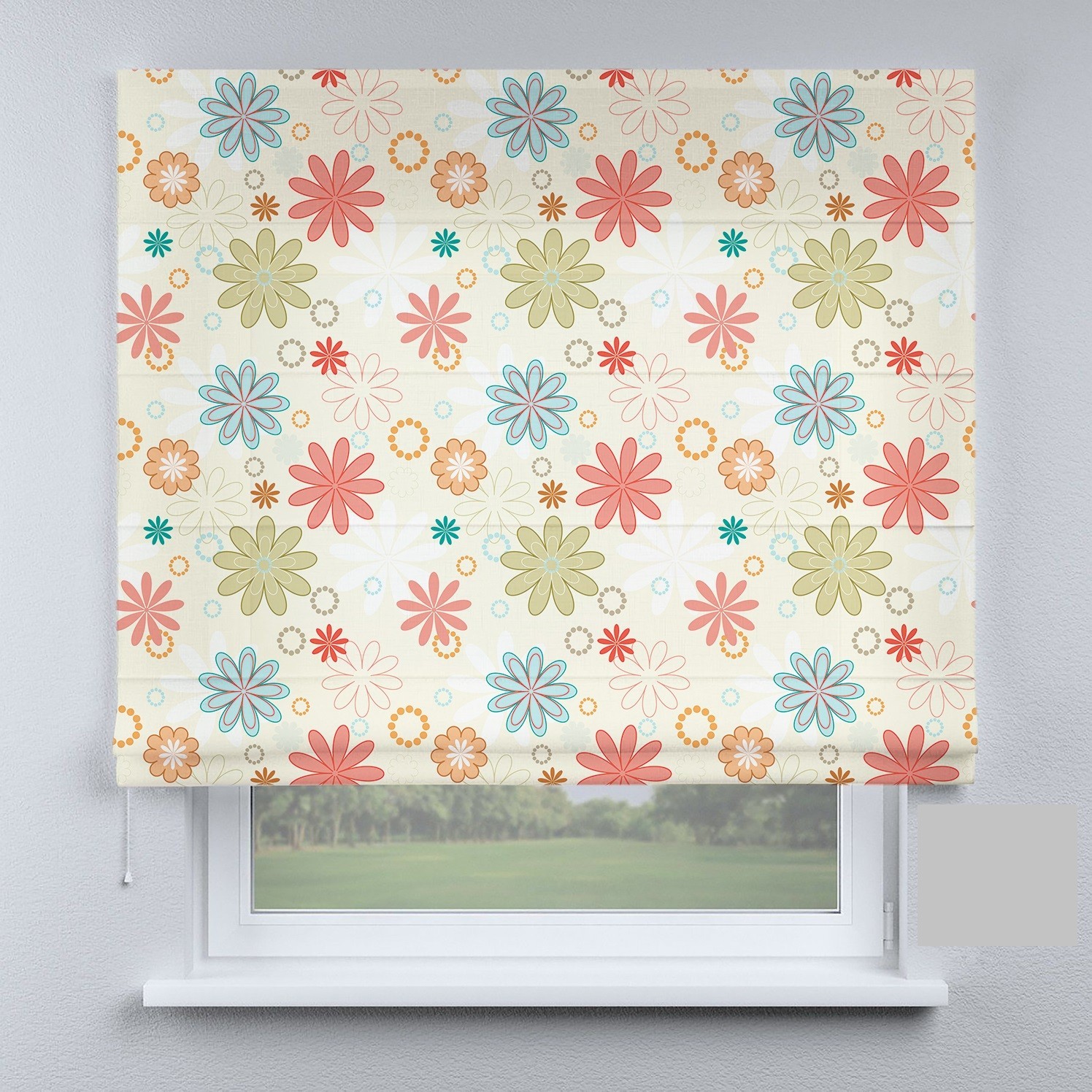 

Римские шторы DECOLIV цветок 50*170 см