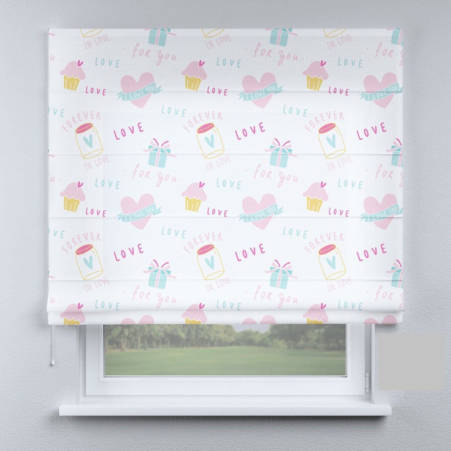 

Римские шторы DECOLIV love 50*170 см