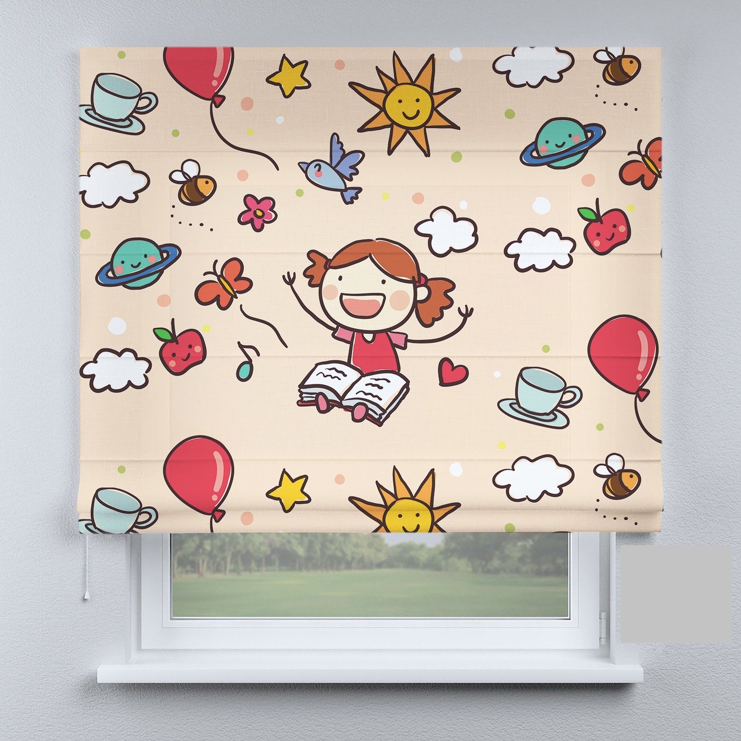 

Римские шторы DECOLIV школа 60*170 см