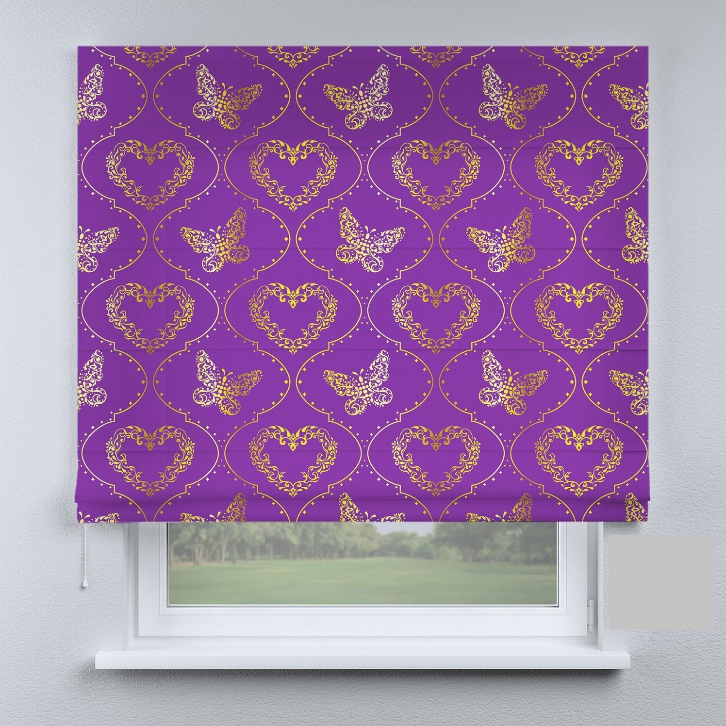 

Римские шторы DECOLIV бабочки прованс 120*170 см