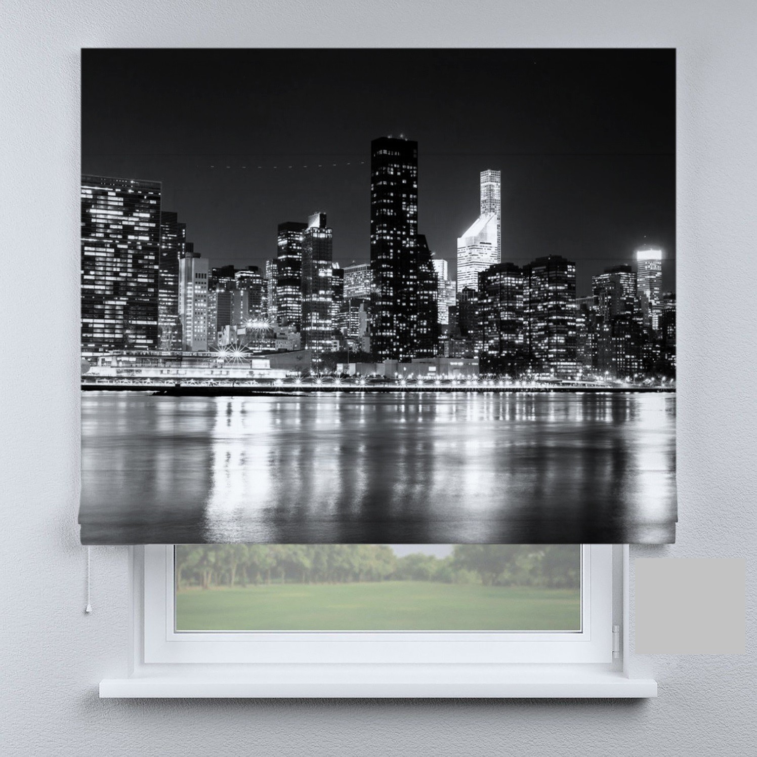 

Римские шторы DECOLIV дома в черно-белых тонах 200*170 см