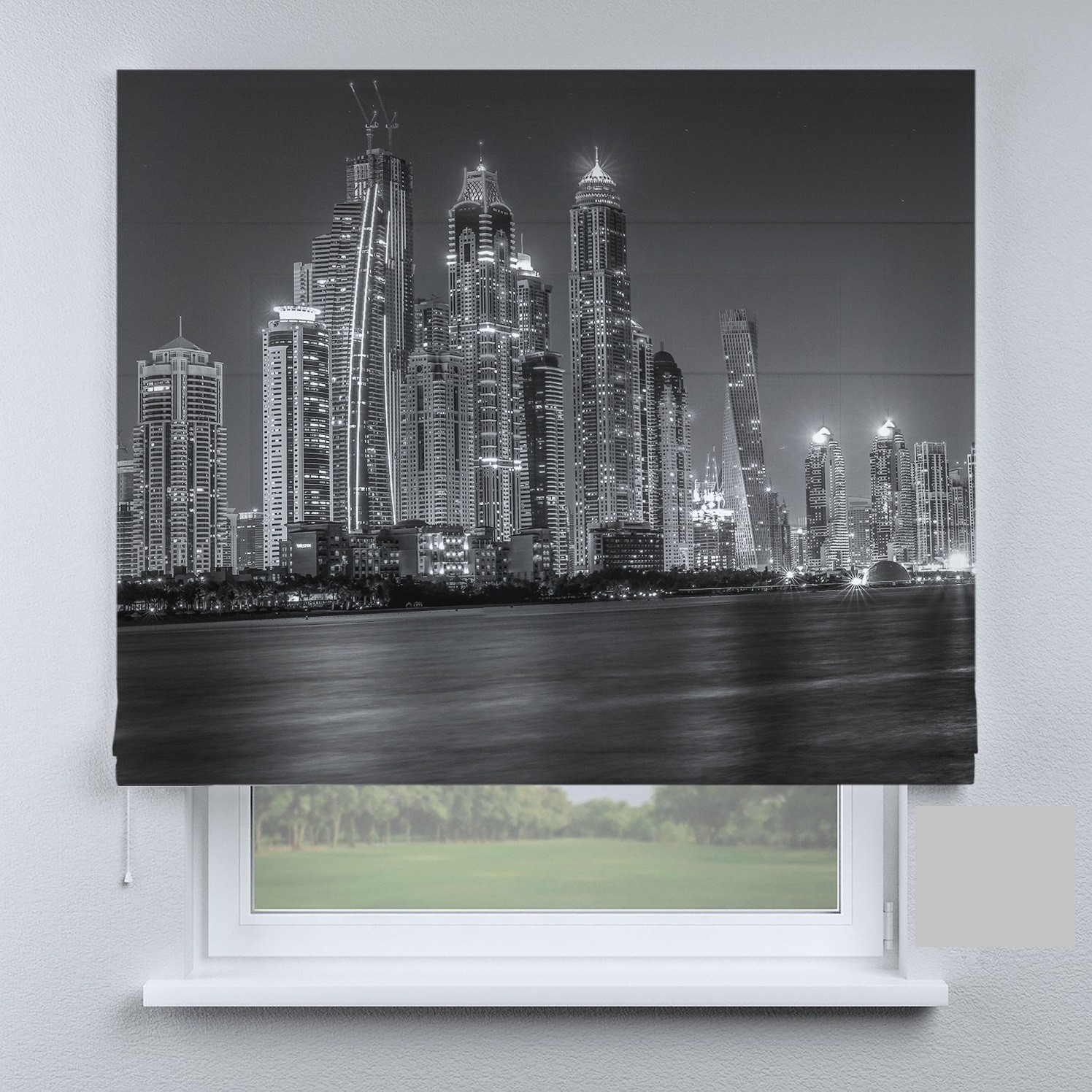 

Римские шторы DECOLIV башни черно-белые 210*170 см