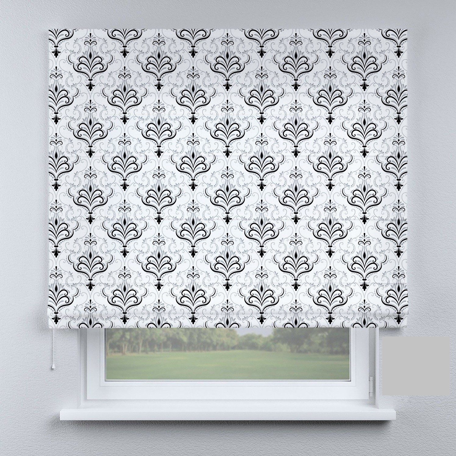 

Римские шторы DECOLIV трапеции черные 260*170 см