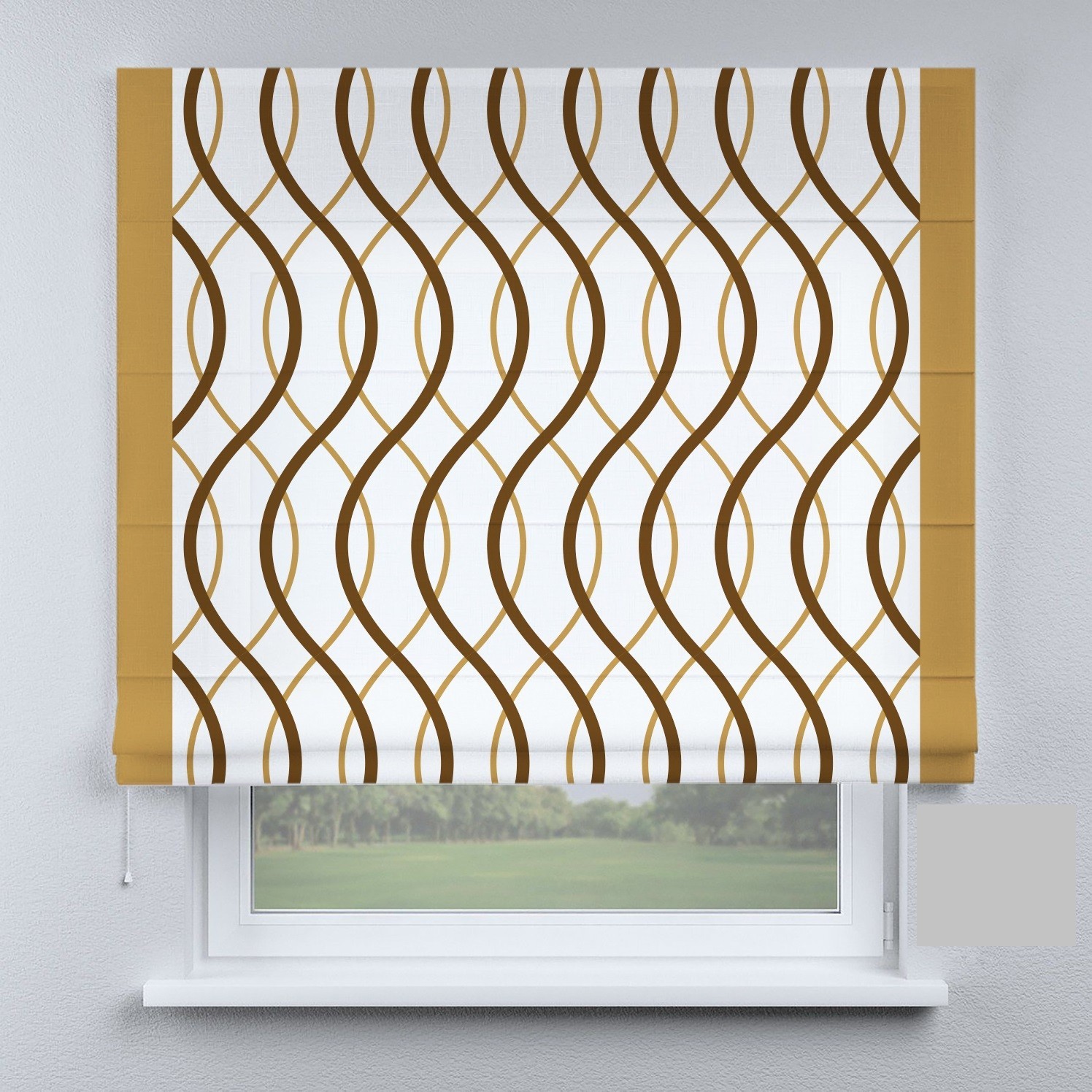 

Римские шторы DECOLIV волны темно-коричневые 50*170 см