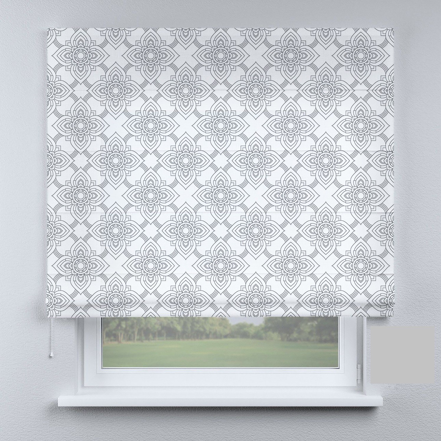 

Римские шторы DECOLIV узоры с квадратами 180*170 см