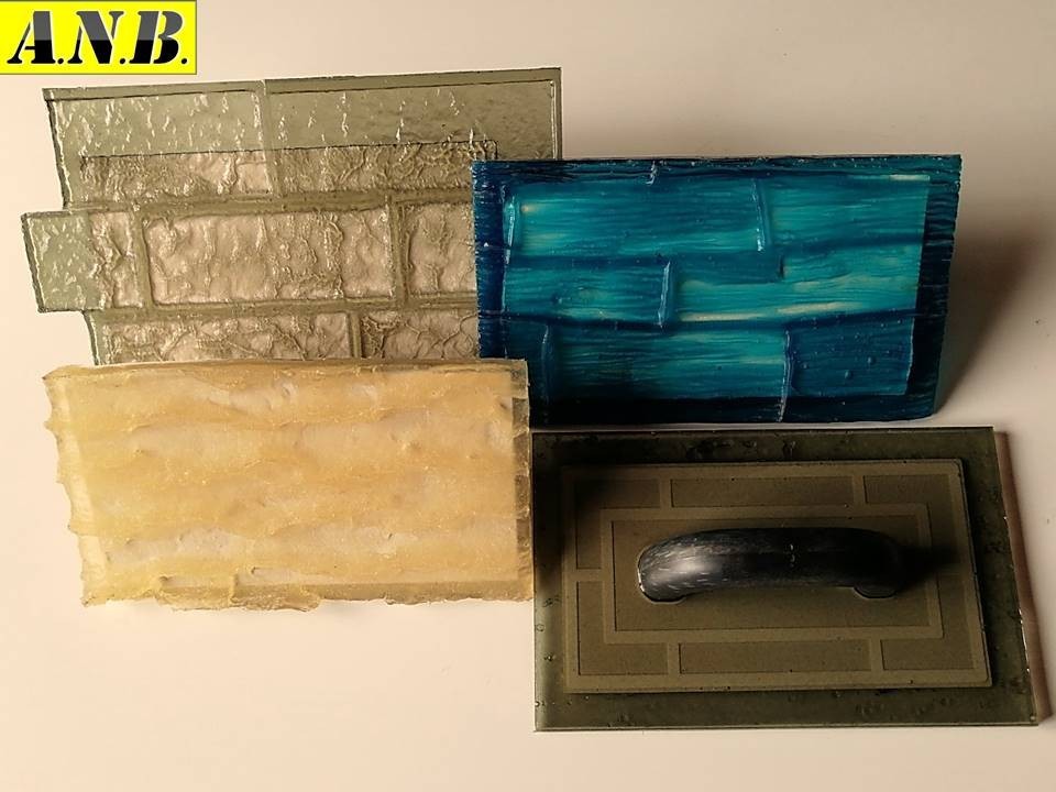 

Гибкая полиуретановая штамп-форма на шпатель для бетона и штукатурки A.N.B. "КОМПЛЕКТ 4шт"