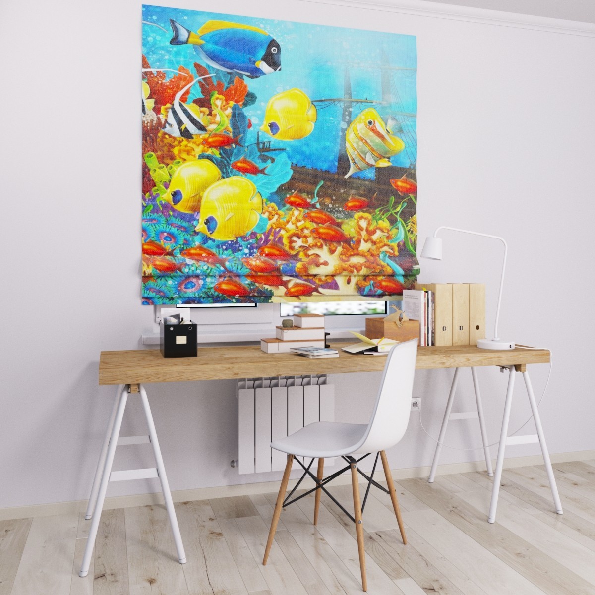 

Римские шторы DECOLIV рыбки 120*170 см
