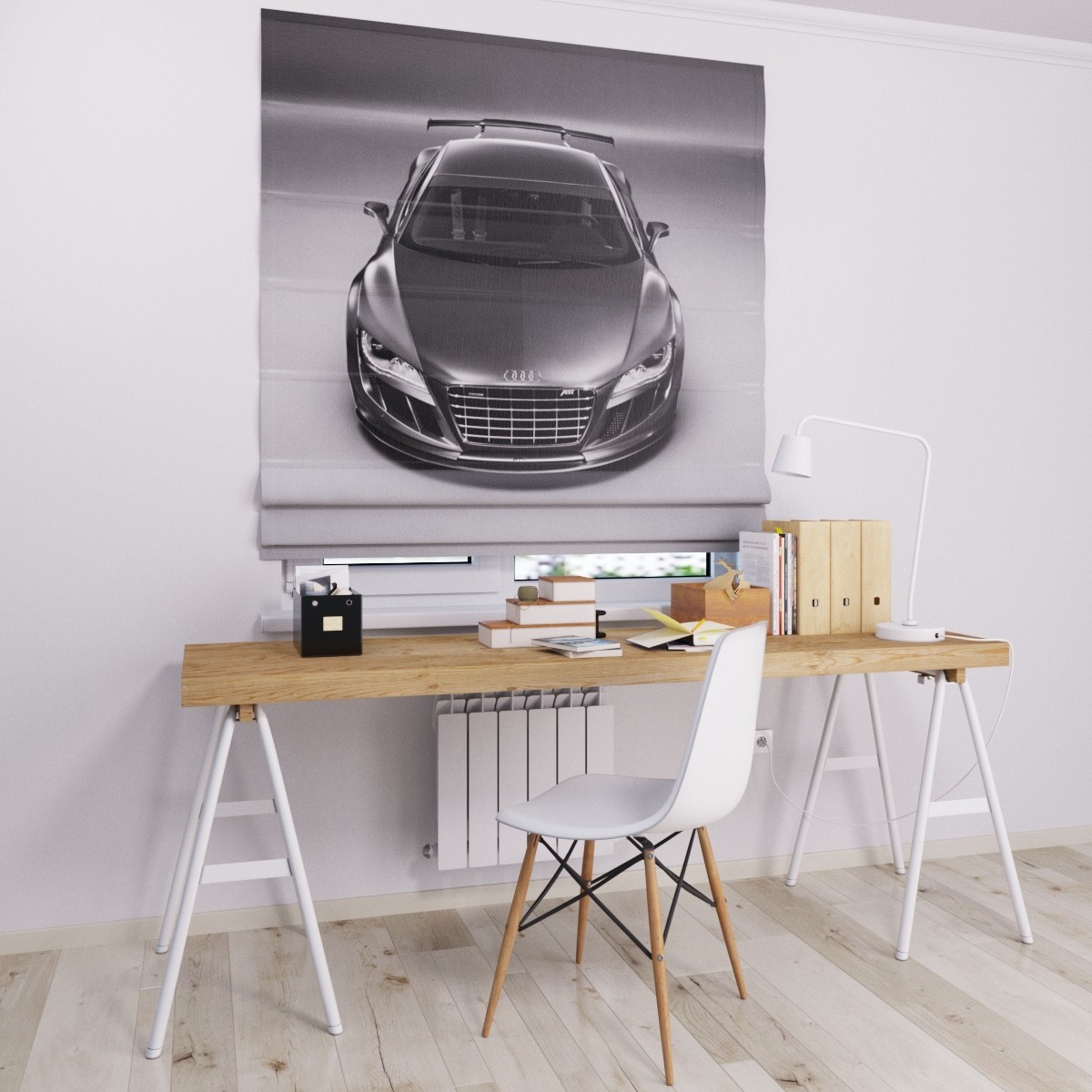 

Римские шторы DECOLIV машина Ауди 50*170 см