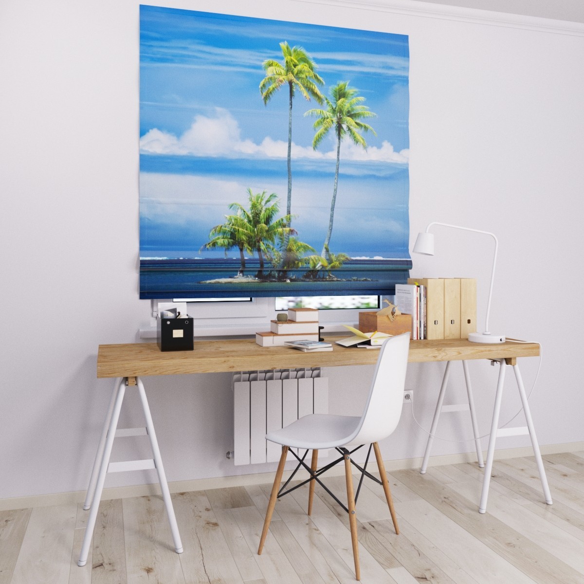 

Римские шторы DECOLIV пальмы в море 240*170 см