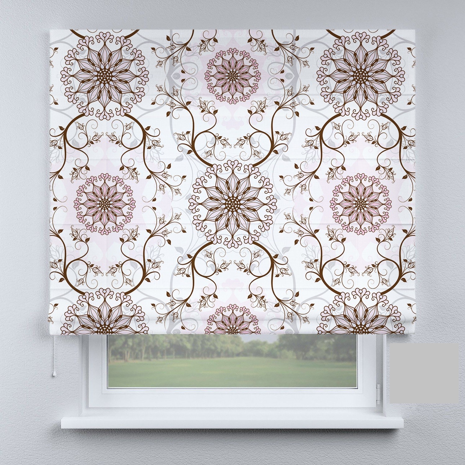 

Римские шторы DECOLIV узоры с цветками 200*170 см