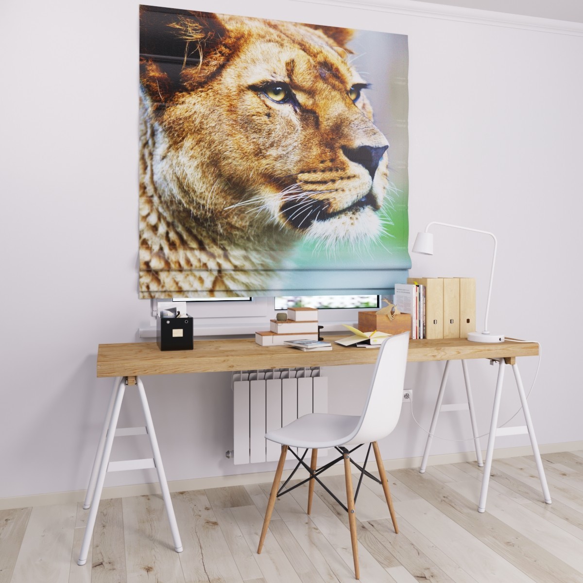 

Римские шторы DECOLIV тигрица 50*170 см