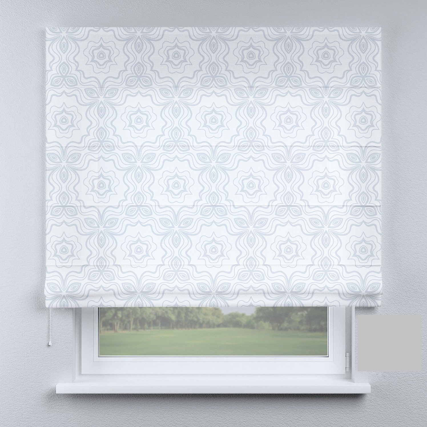 

Римские шторы DECOLIV ромбы голубые 100*170 см