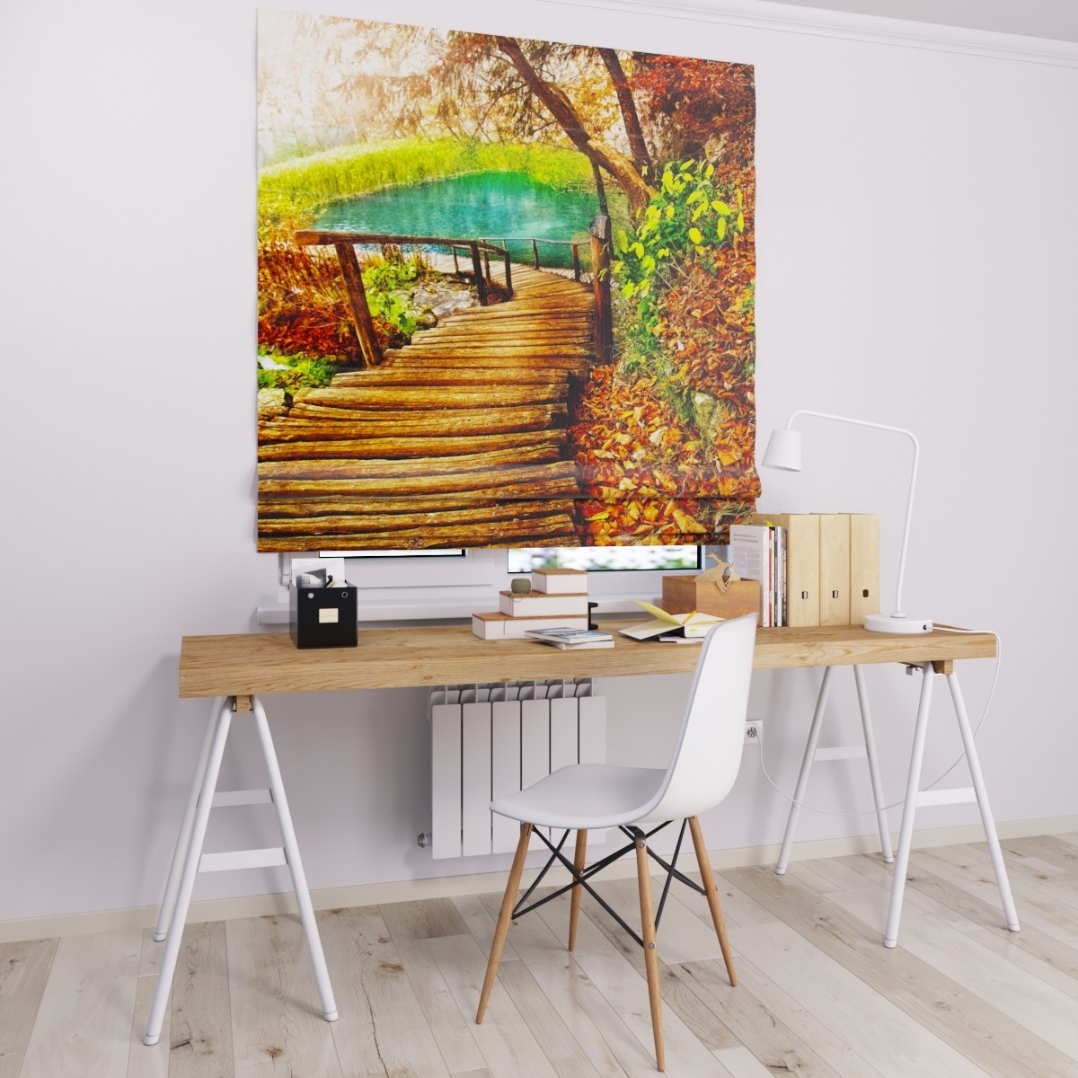 

Римские шторы DECOLIV мост к реке 60*170 см