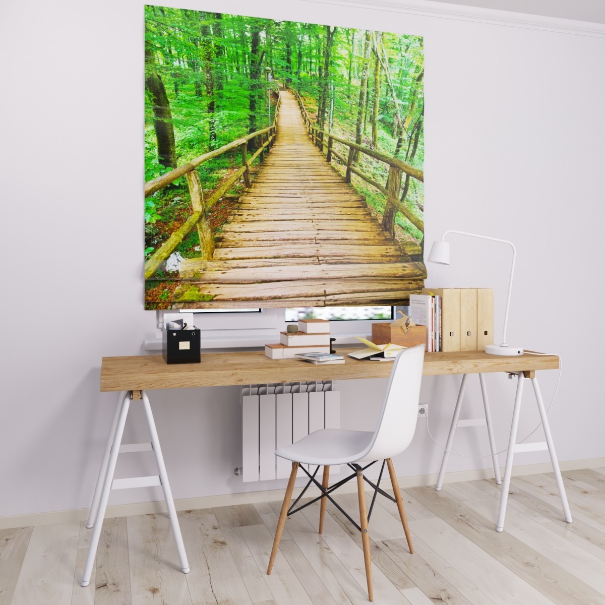 

Римские шторы DECOLIV мост в лесу 230*170 см