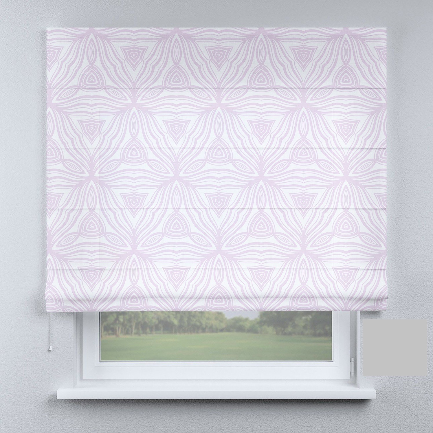 

Римские шторы DECOLIV ромбы фиолетовые 60*170 см