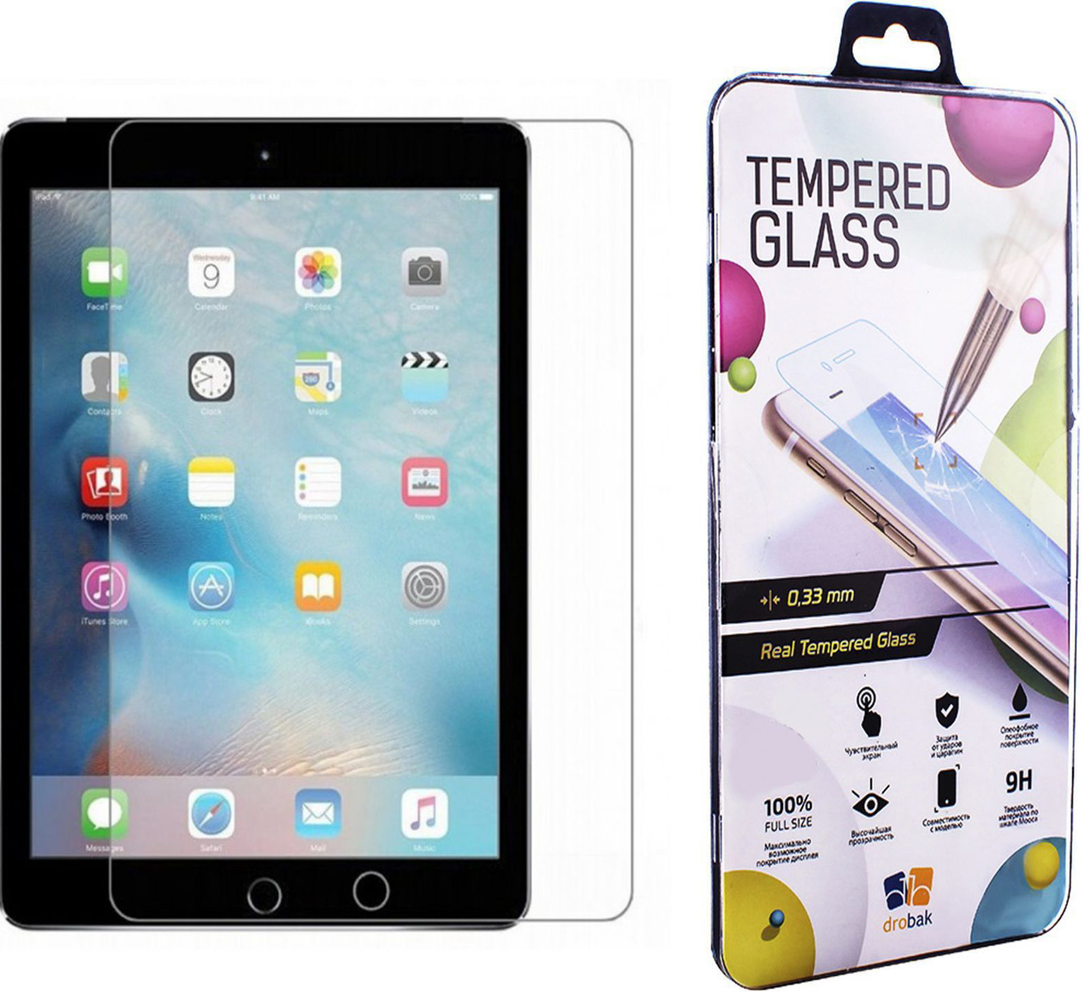 

Защитное стекло Drobak для Apple iPad Air 10.9" 2020