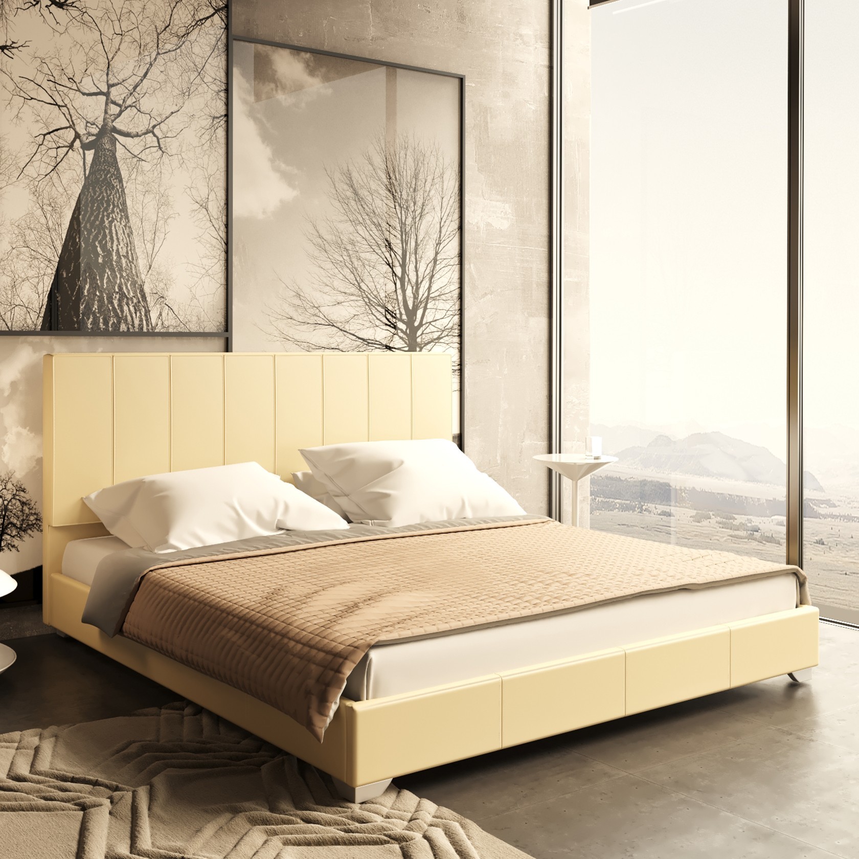 

Кровать Бест с механизмом Бежевая 180х200 см 111103_30