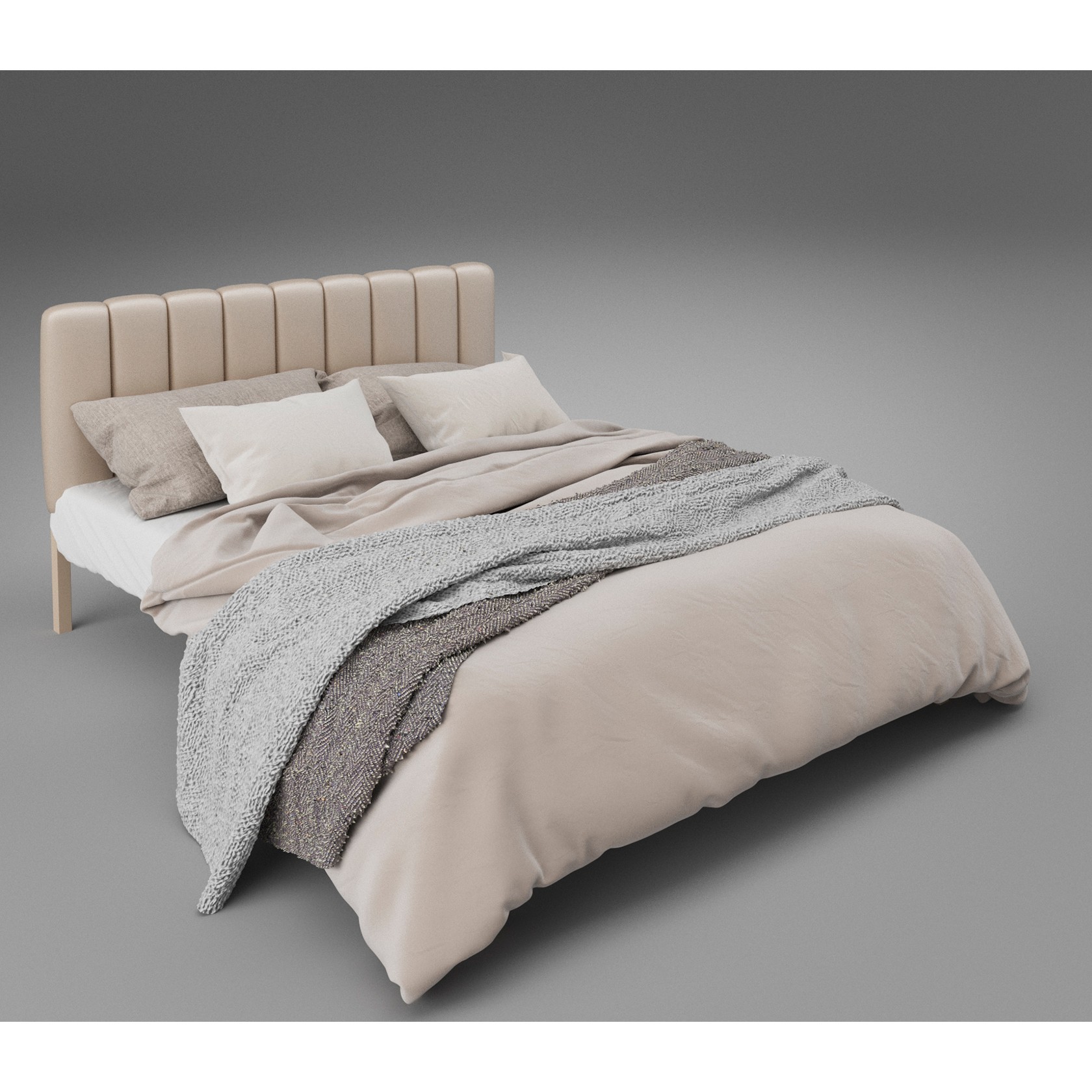 

Кровать Фуксия Бежевая 160х200 см 281141_02