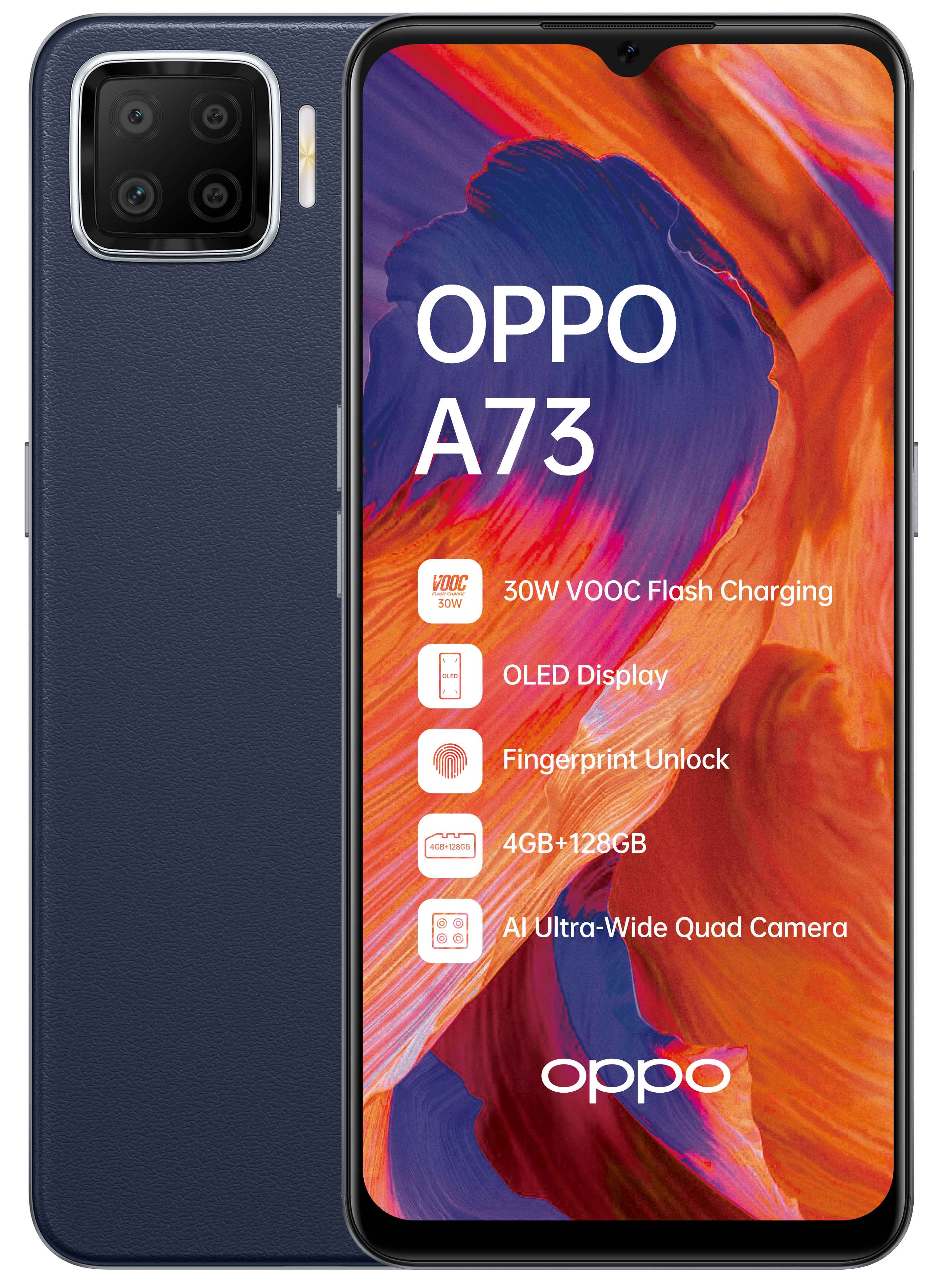 oppo a73 4 128gb navy blue