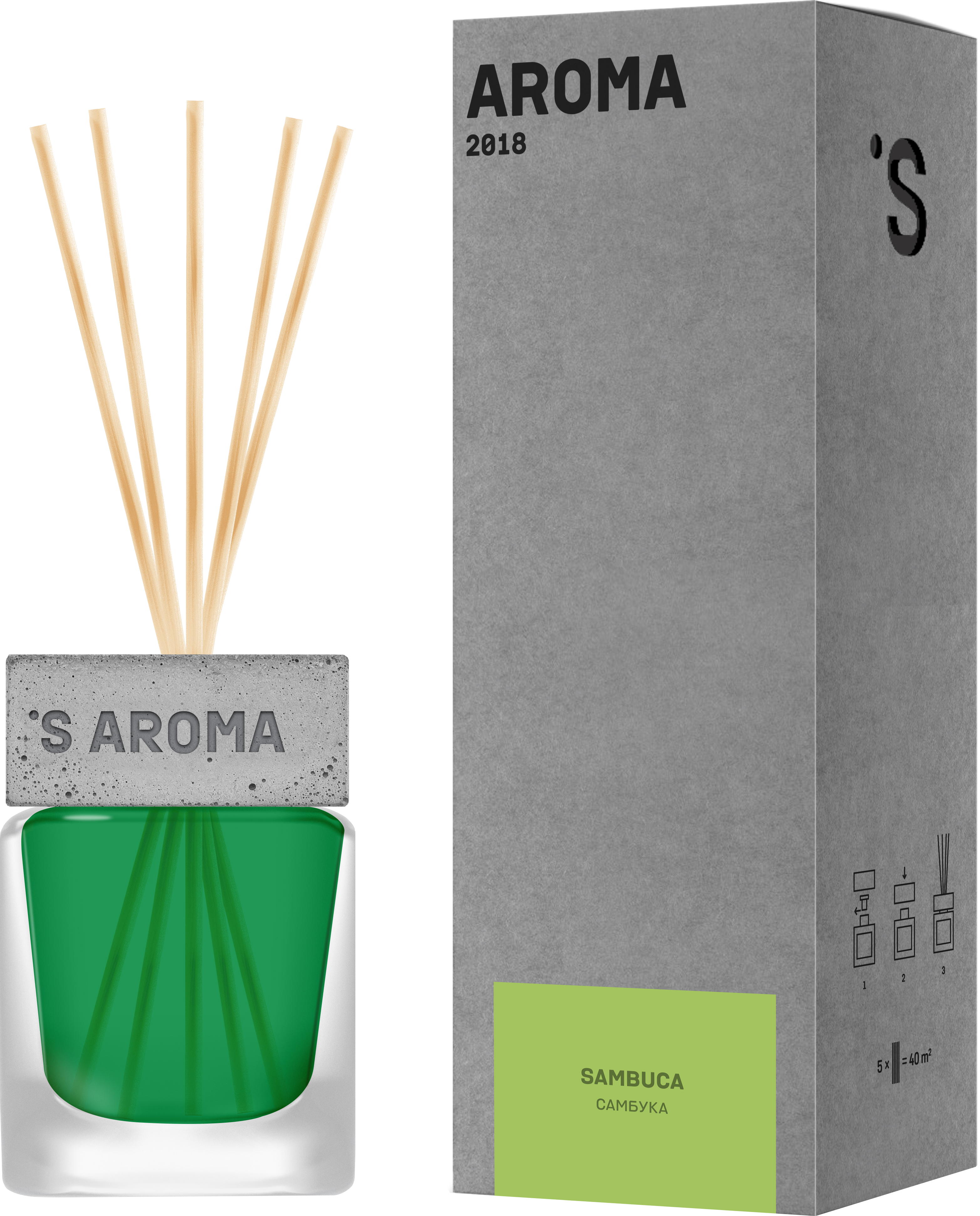 

Аромадиффузор Sister's Aroma Reed Diffuser Sambuca Самбука 120 мл