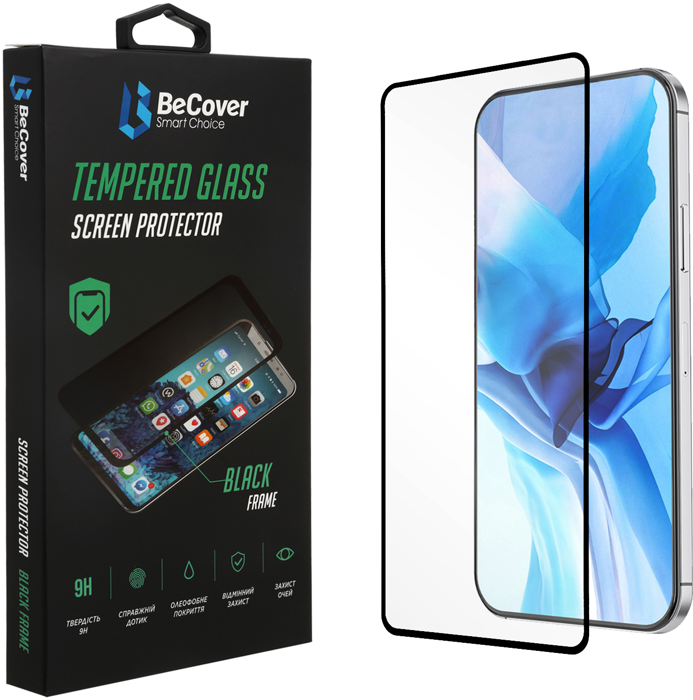 

Защитное стекло BeCover Premium для Nokia 2.4 Black