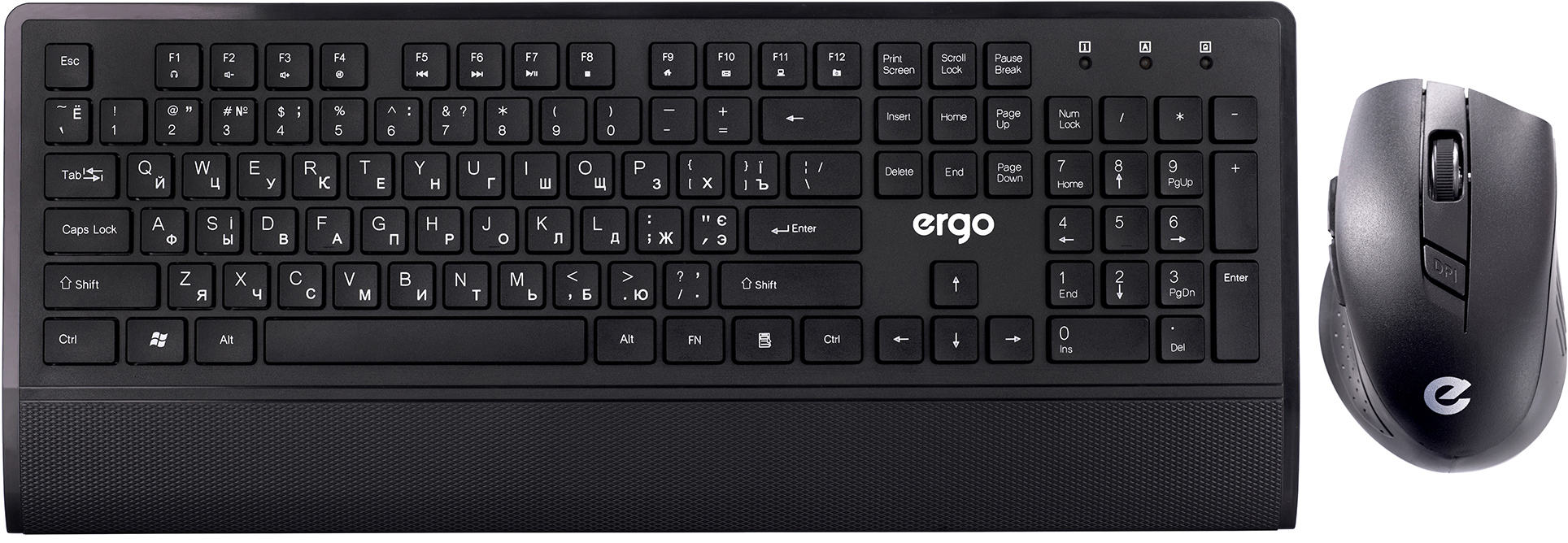 

Комплект беспроводной Ergo KM-650 WL Black