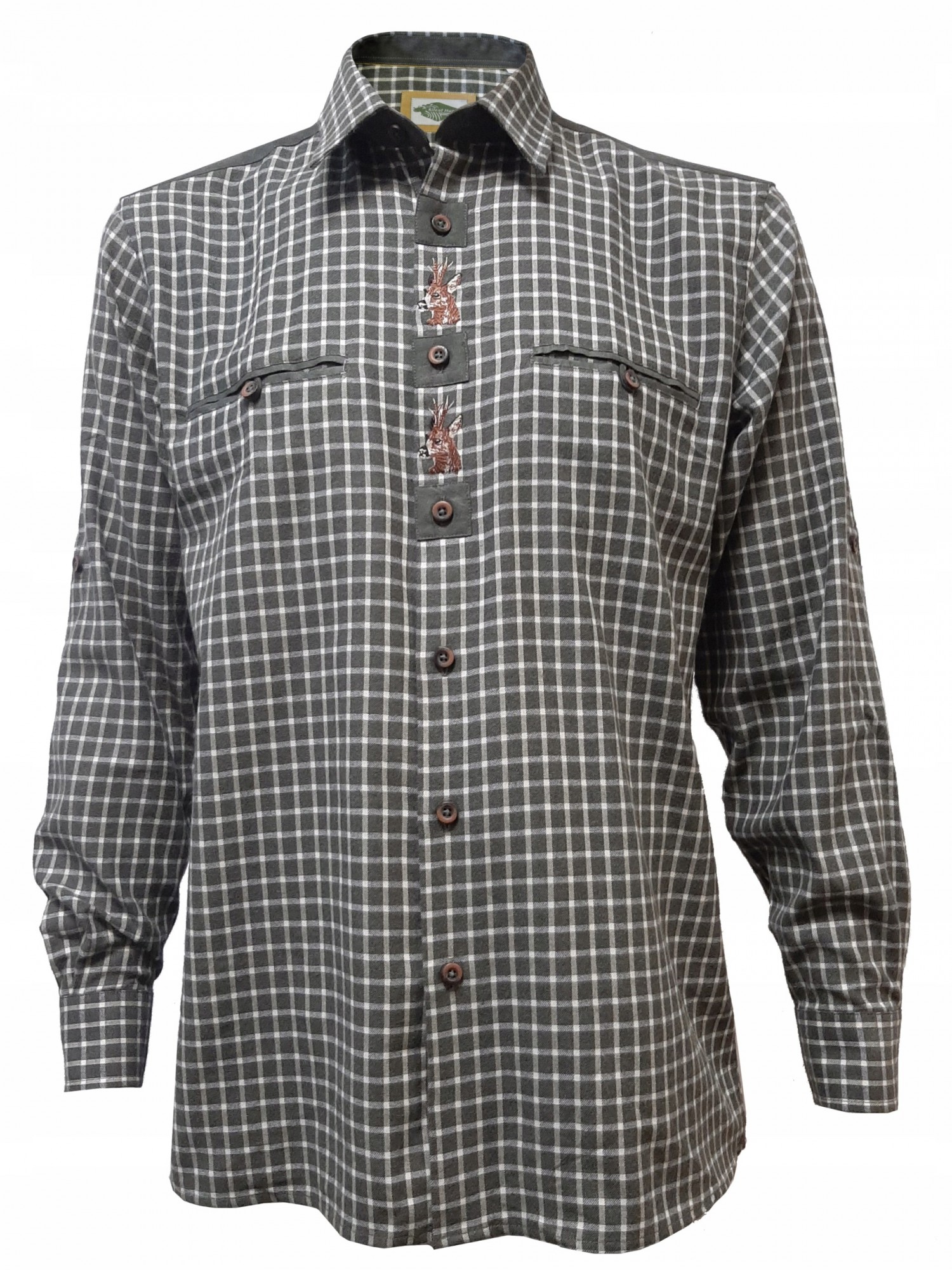

Рубашка для охоты Silent Hunter Flanel Deer  Темний хакі, Рубашка для охоты Silent Hunter Flanel Deer M Темний хакі