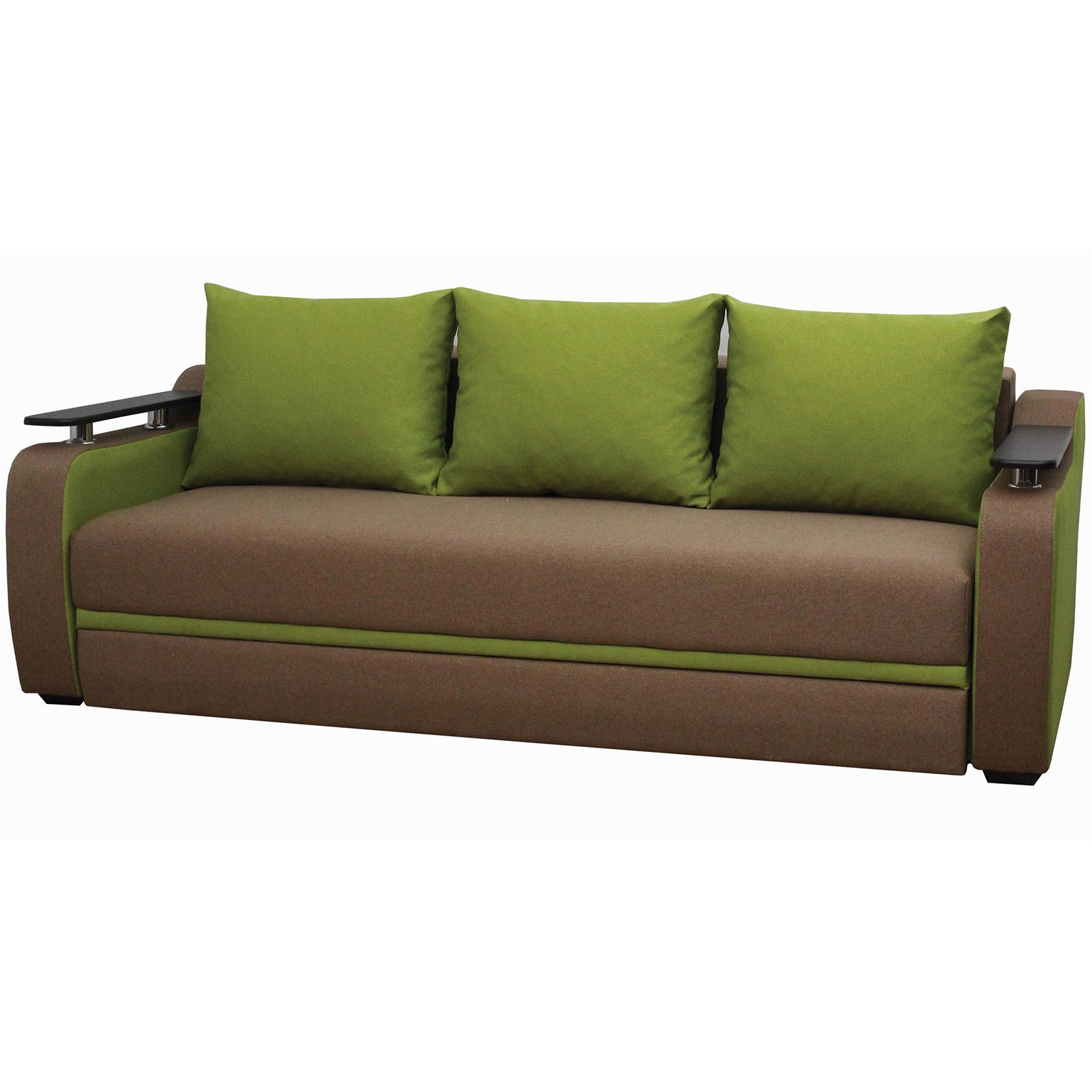 

Прямой диван Браво (Мебель Софиевки) Коричневый + зеленый 95х220 см 11105_34