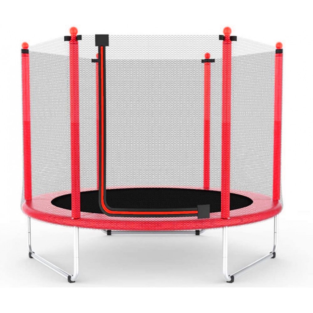 

Батут Atleto 152 см з сіткою червоний (5 ft)