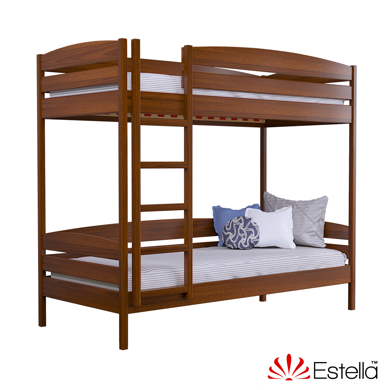 

Двухъярусная кровать Дуэт Плюс без ящиков Estella 80х190 105 - ольха Масив 2Л4