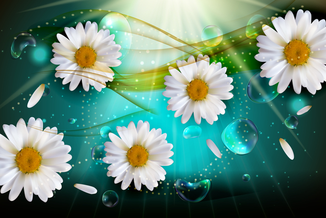 

Фотообои 3D '3d ромашки' (2610) , Живопись