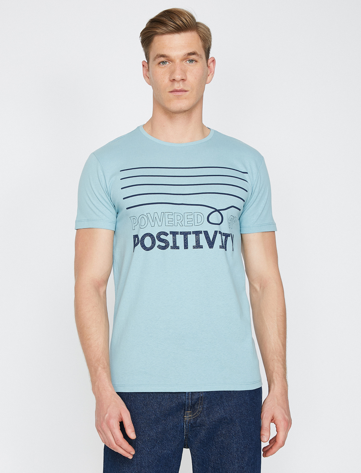 

Футболка Koton 0KAM11945DK-611 S Blue
