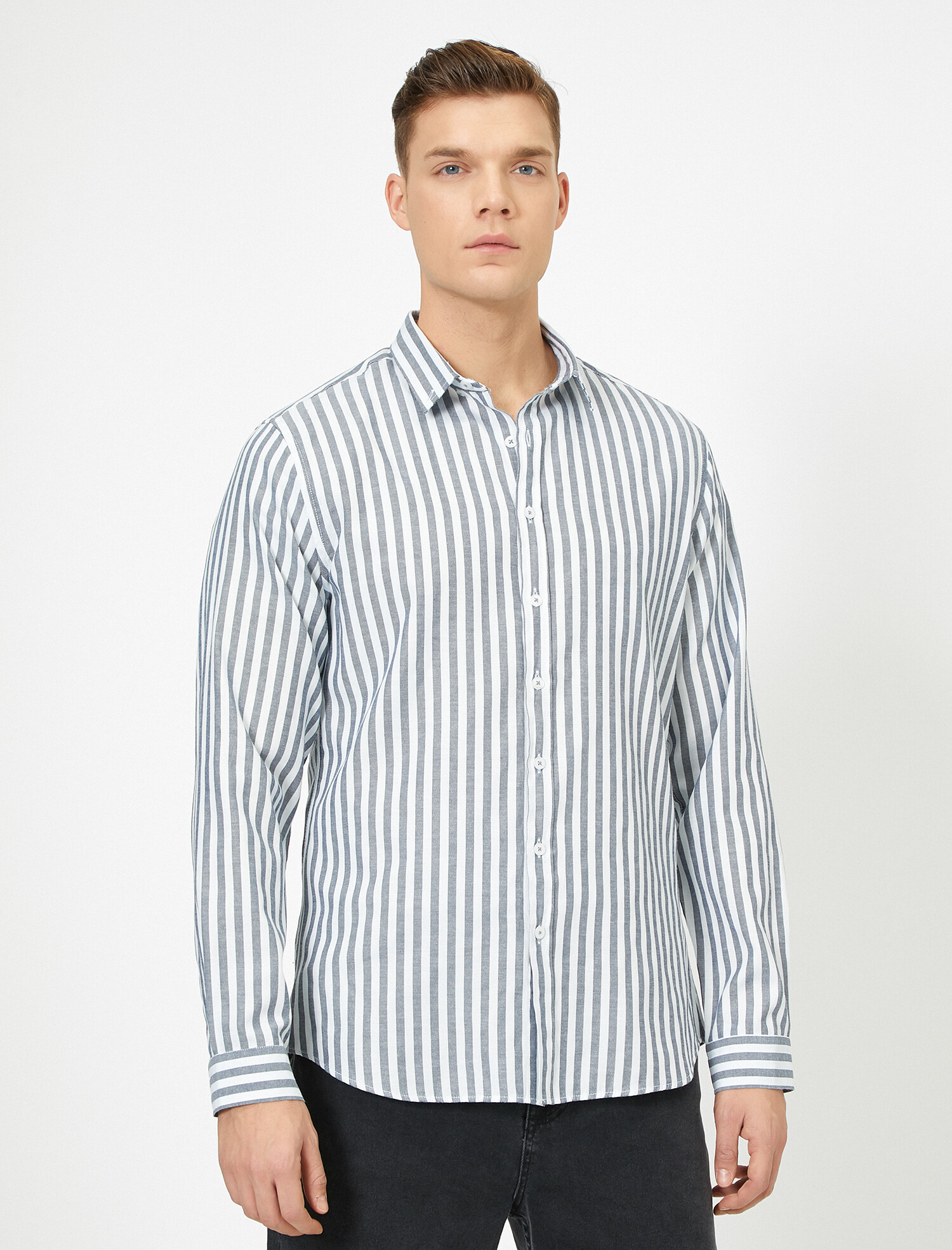 

Рубашка Koton 0YAM64056OW-02Y S Grey Stripe