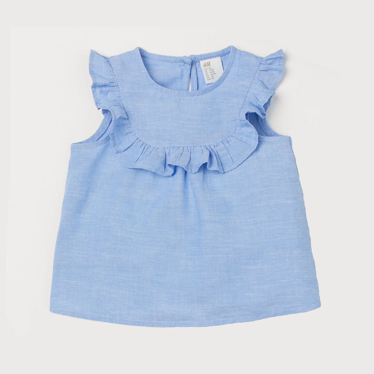 

Майка H&M 802-80043712 80 см Голубая
