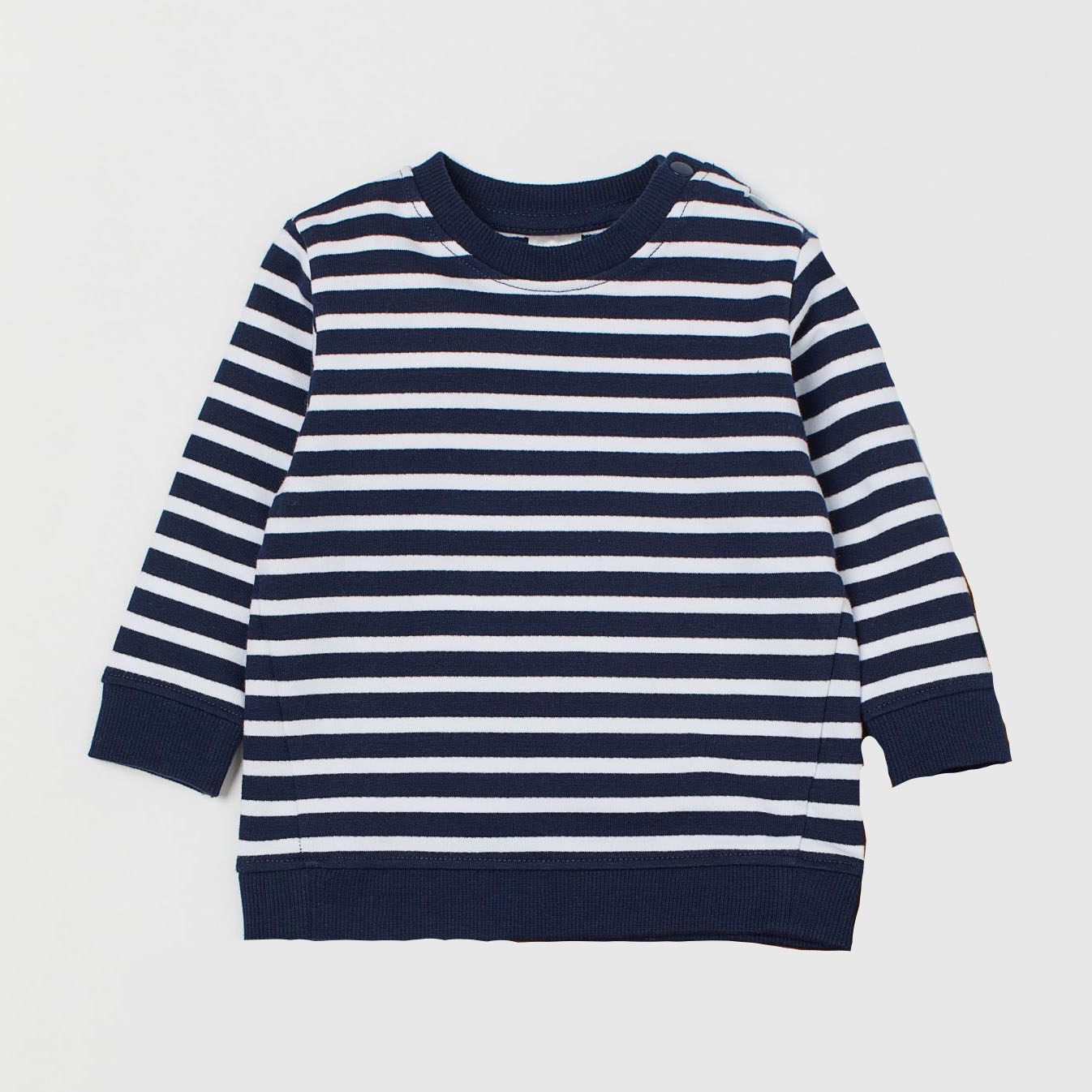 

Свитшот H&M 502-8262041 80 см Бело-синий в полоску