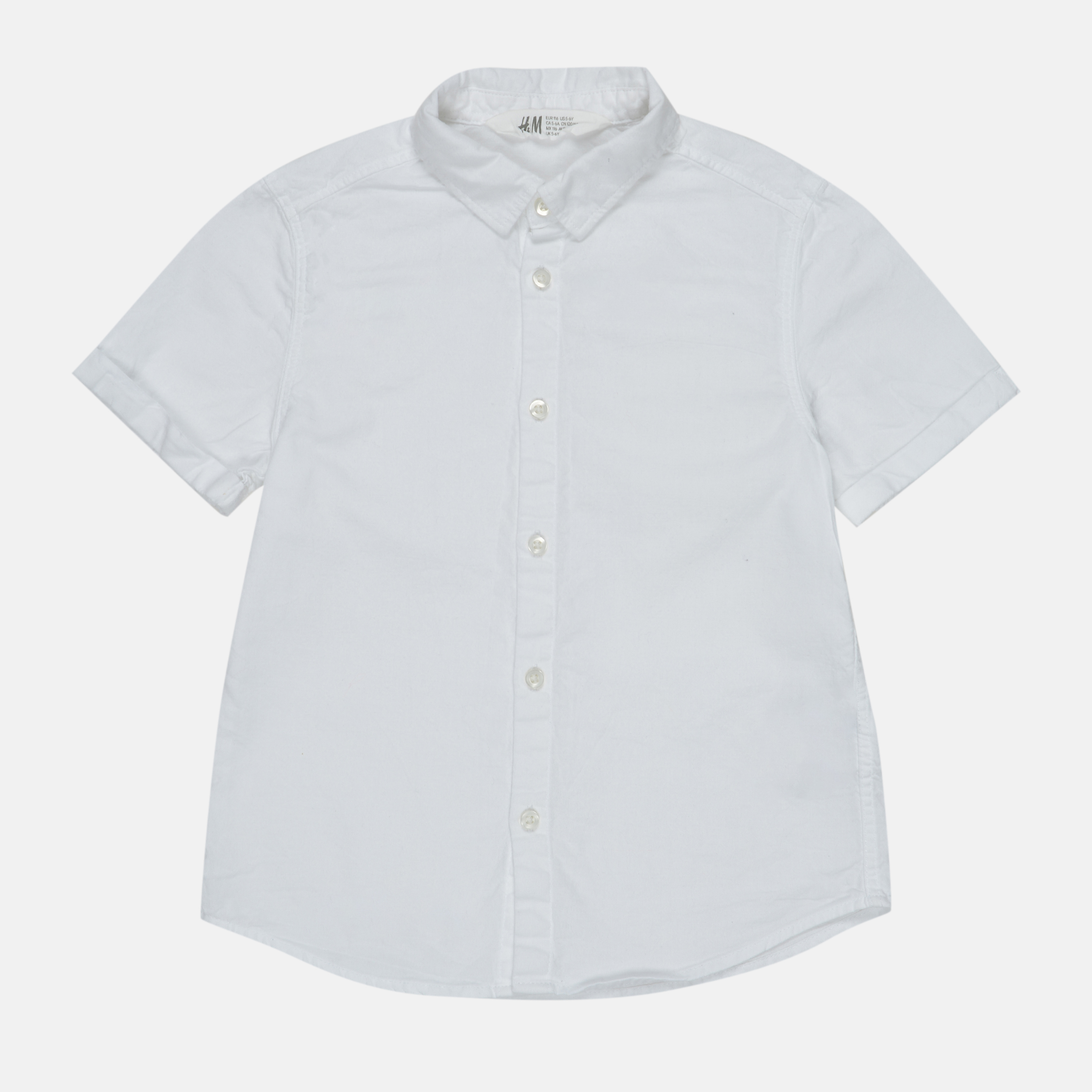 

Рубашка H&M 302-8040281 128 см Белая