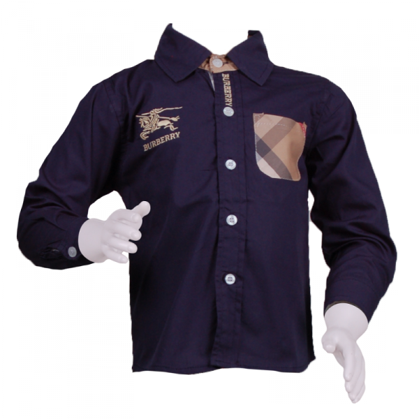 

Рубашка с карманом в клетку 3 года (98 см) B 30046-deep blue темно синий цвет